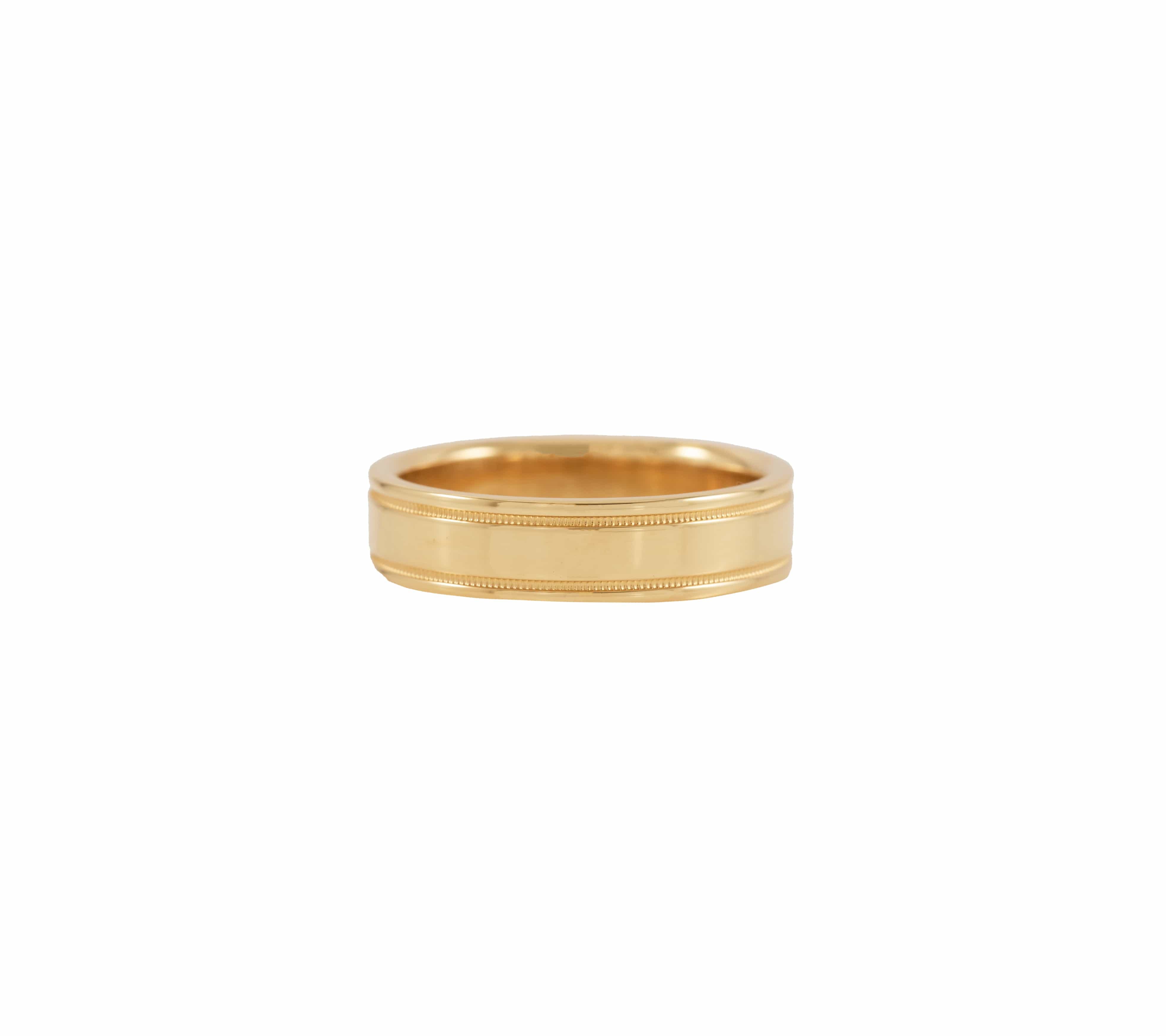 Tiffany & Co. 6.0MM Milgrain Together Wedding Band Ring in 18K