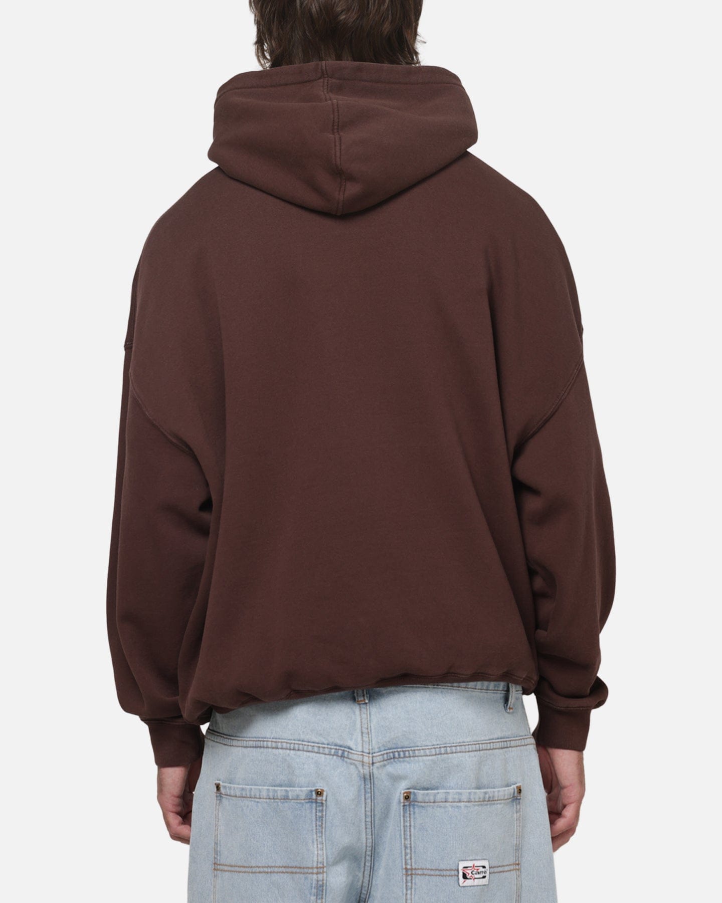 Carre Box Check Hoodie Chocolate