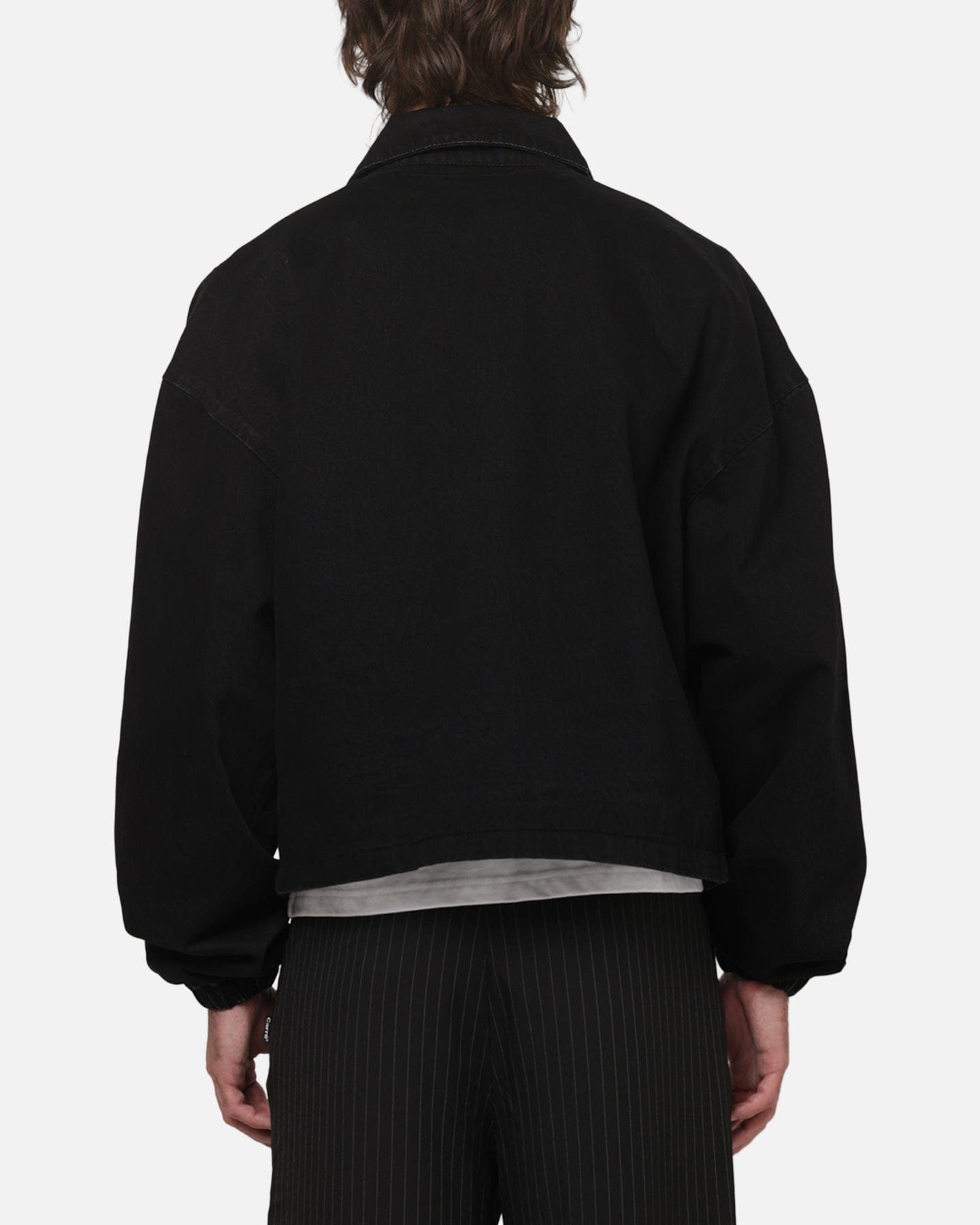 Carre Correctional Coaches Jacket Black Denim