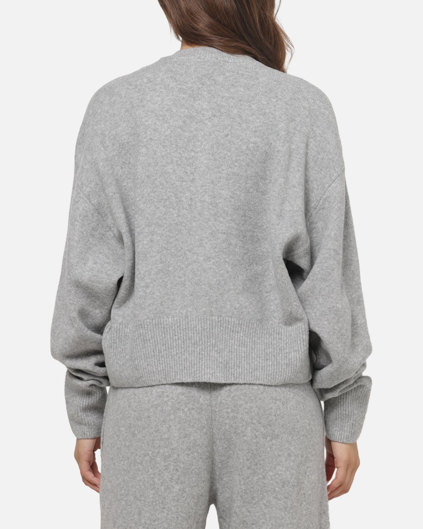 Adidas Women's Essentials Knit Cardigan Medium Grey Heather