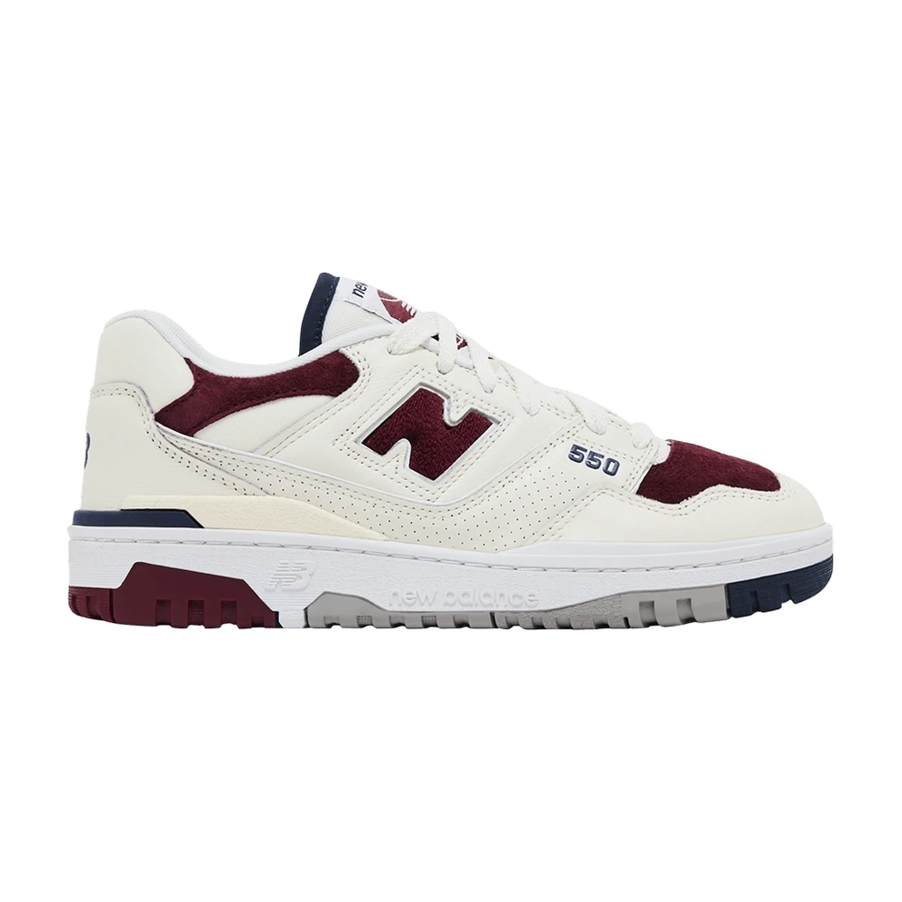 New Balance 550 Suede Toe Pack - Burgundy Navy