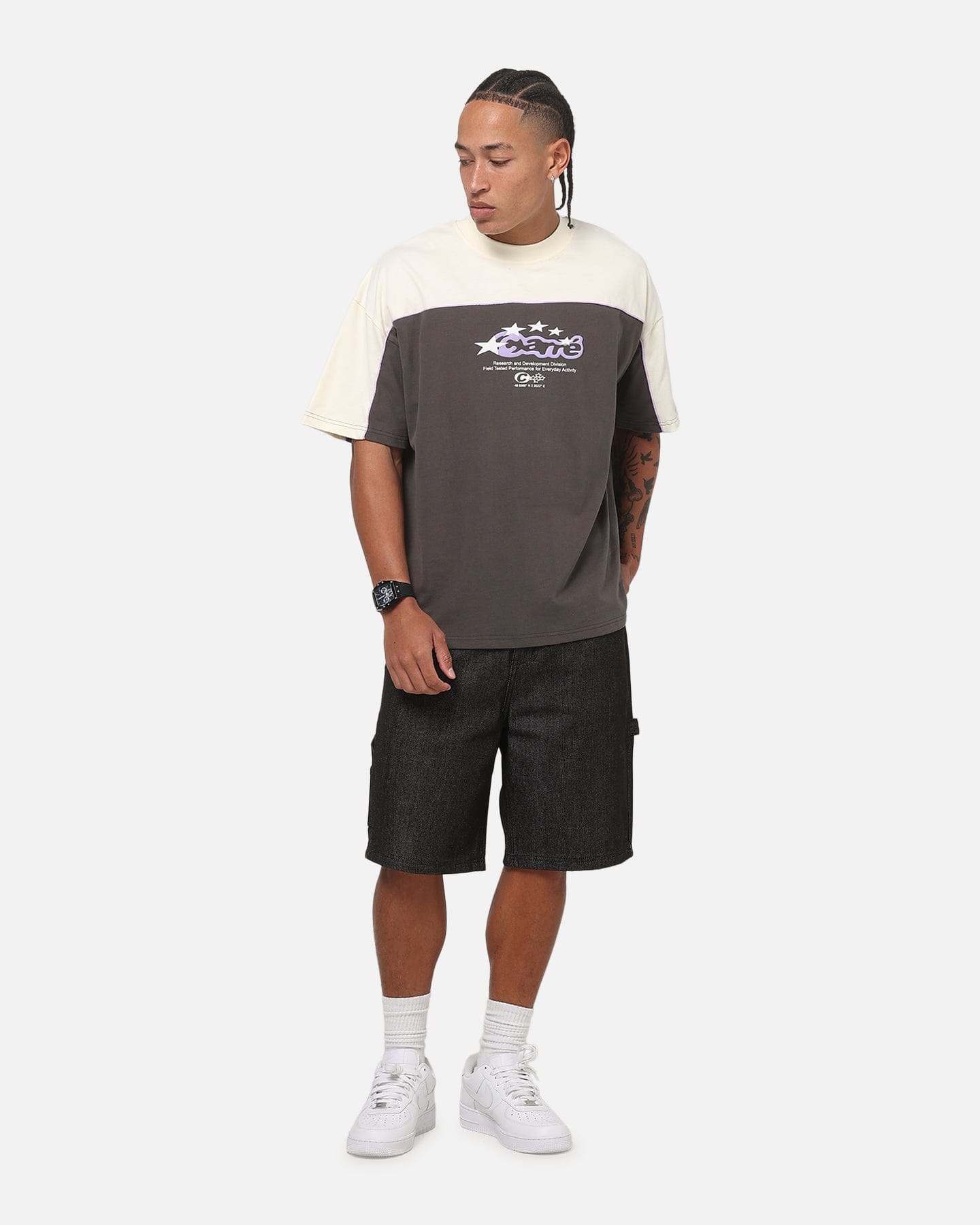 Carre Athletic Crew T-shirt Charcoal