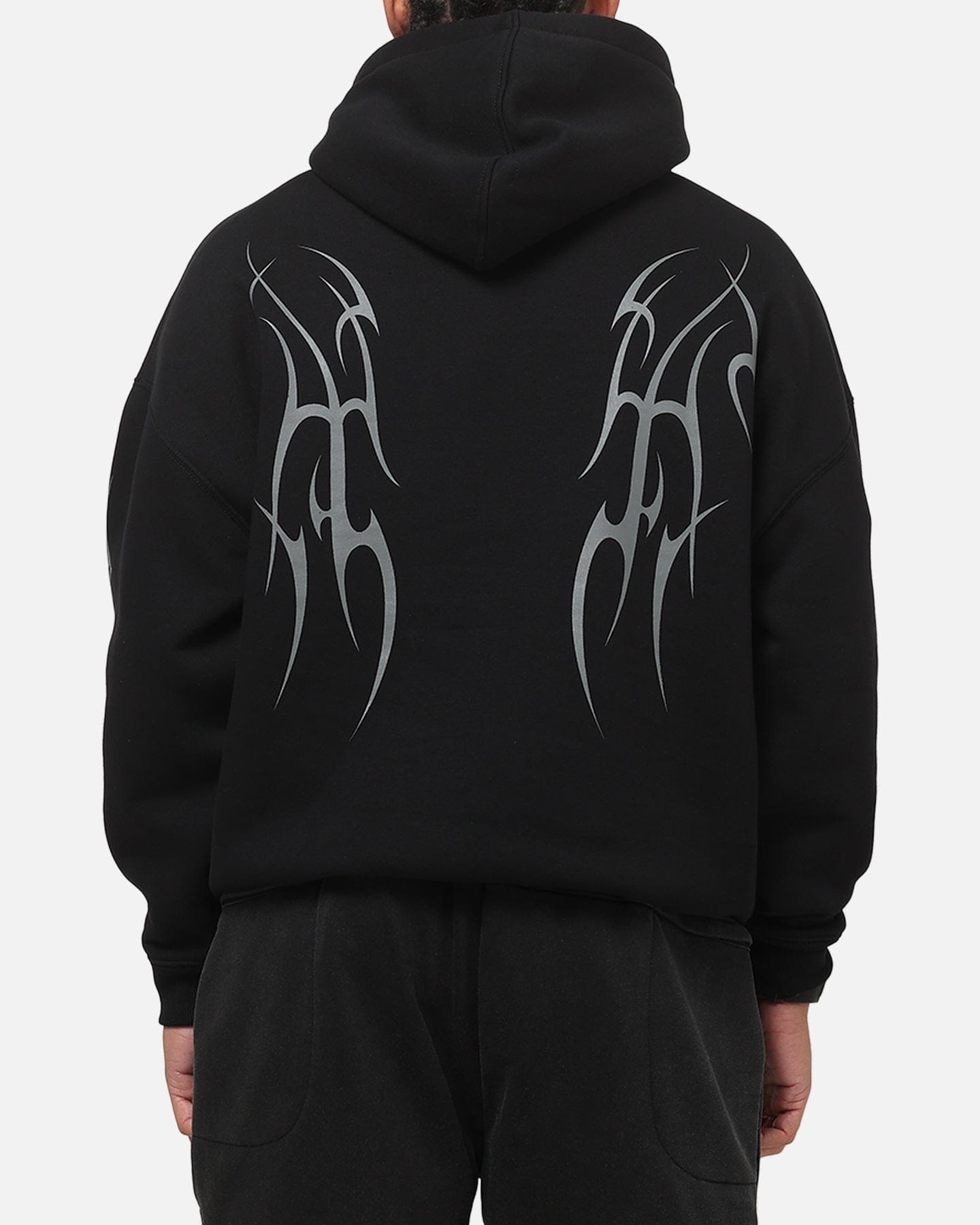 Saint Morta Consortium Boxy Hoodie Black