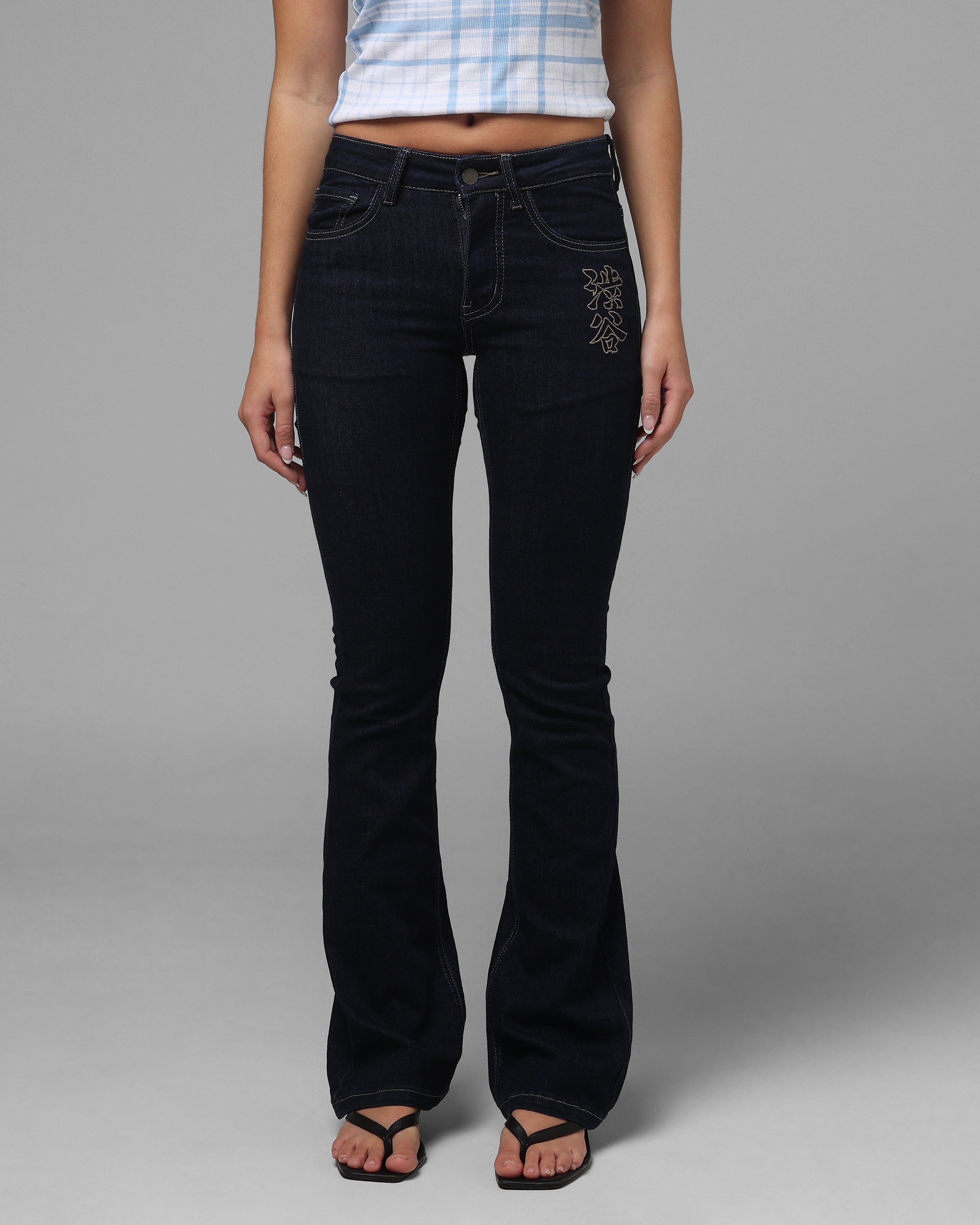 Loiter Women's Shibuya Low Rise Jeans Indigo Denim