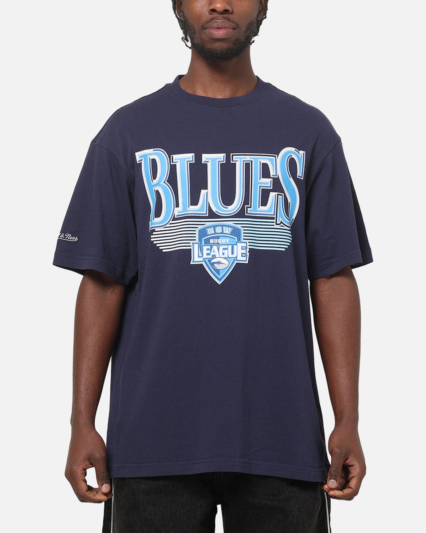 Mitchell & Ness New South Wales Blues We Bleed Blue T-Shirt Navy