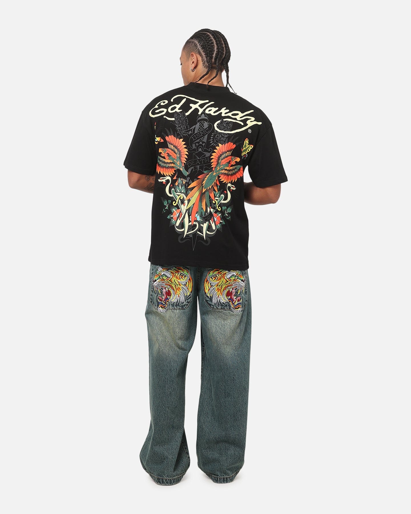Ed Hardy Phoenix T-Shirt Black