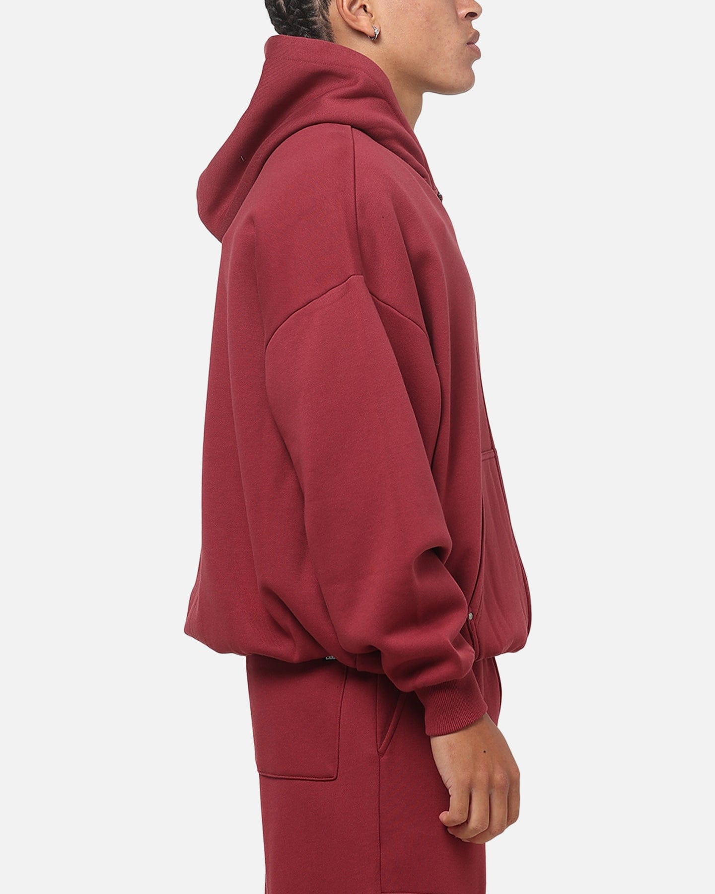 Carre Rivet Hoodie Burgundy
