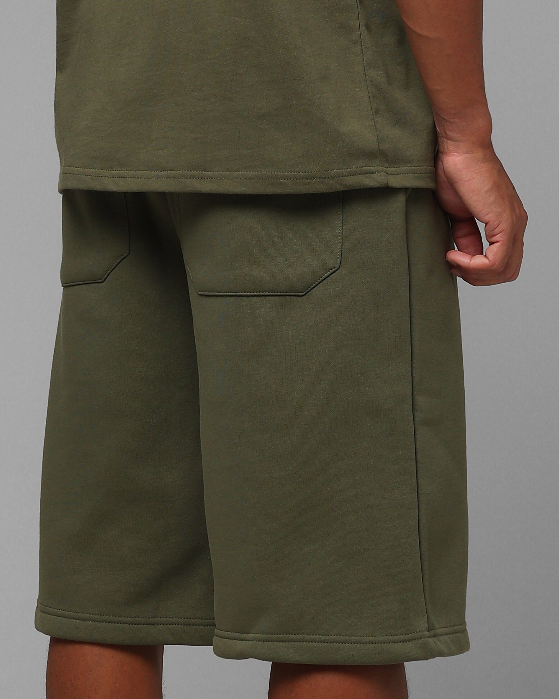 Loiter Hybrid Premium Shorts Olive/Pink
