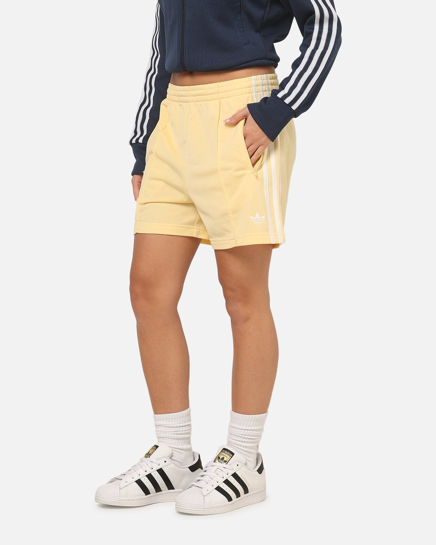 Adidas Women's Firebird Classic Shorts Yellow