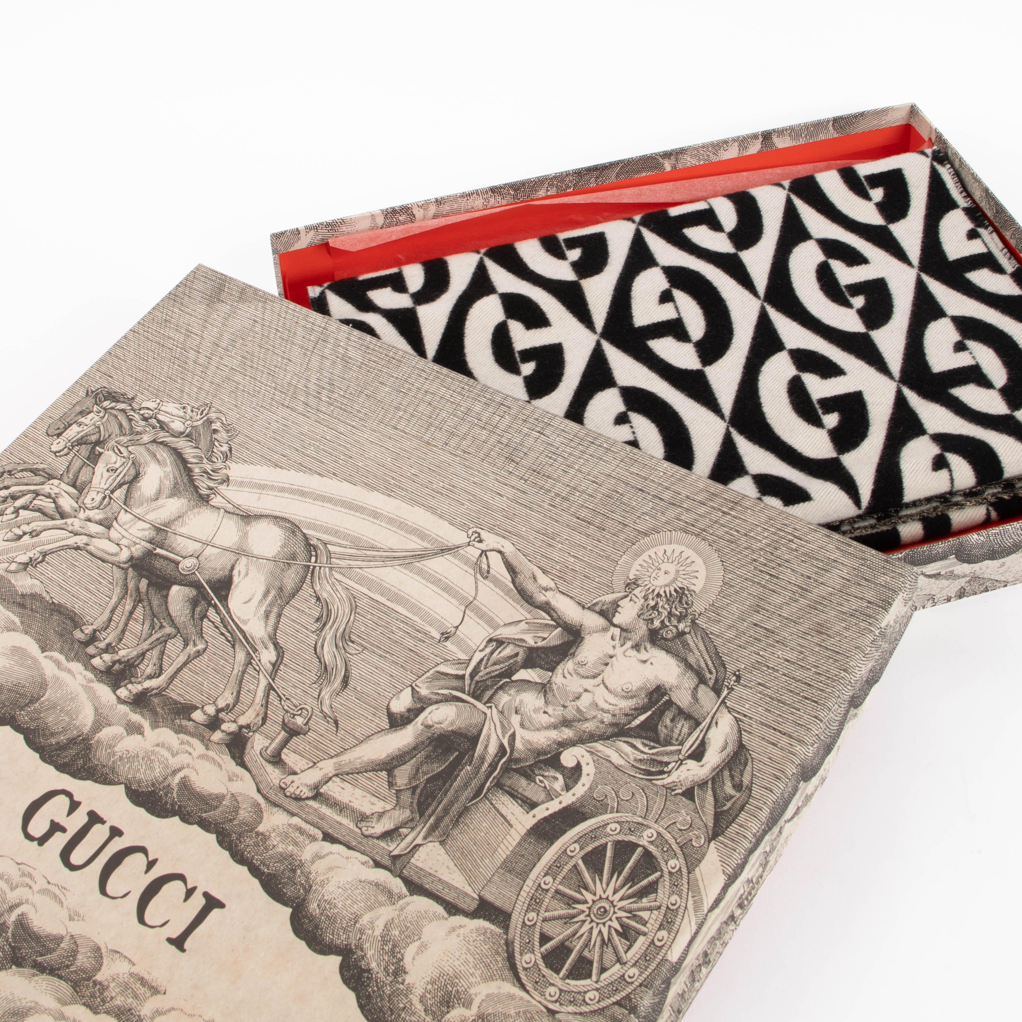 Gucci G Rhombus Jacquard Wool Scarf