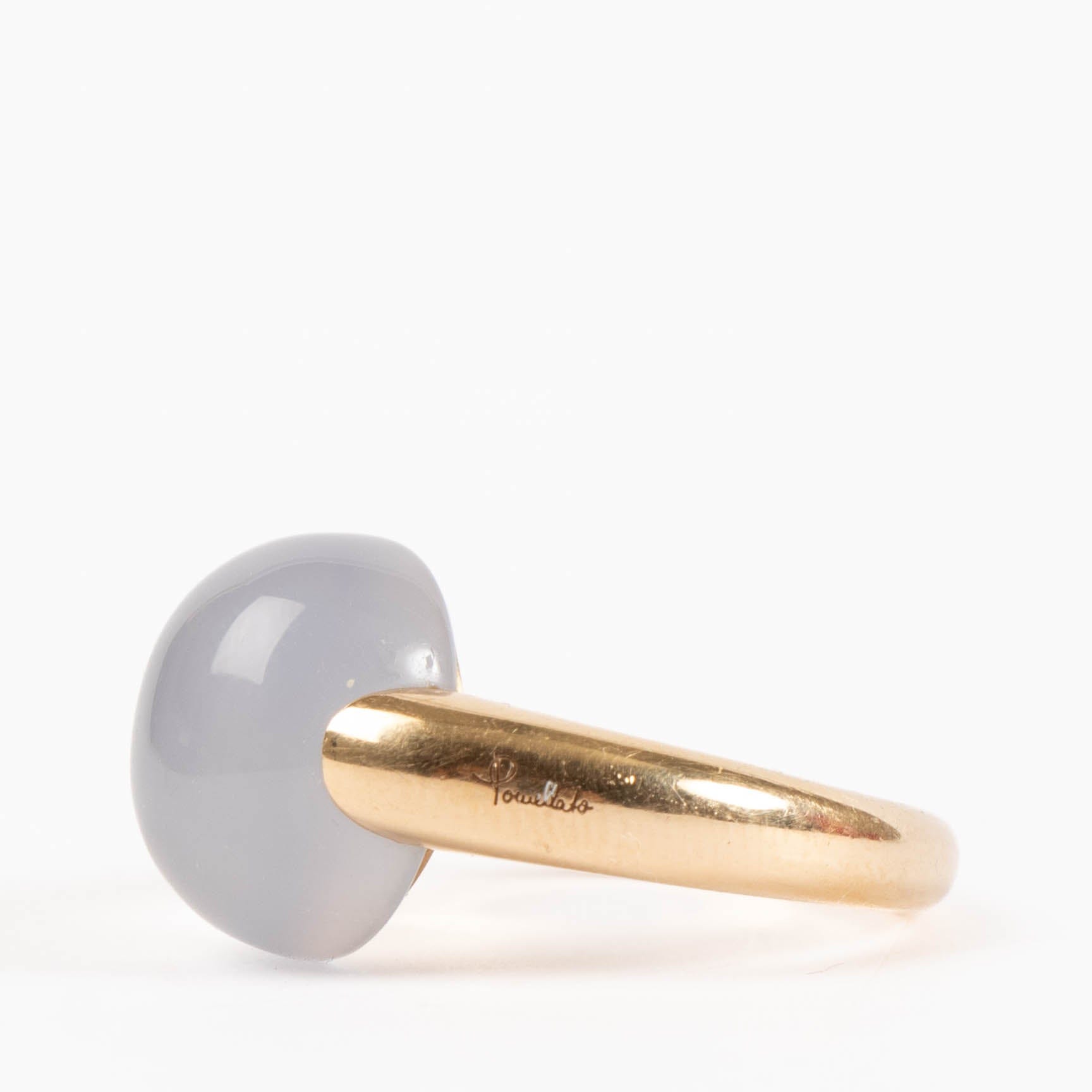 Pomellato Yellow Gold Moonstone Luna Ring - Size 14
