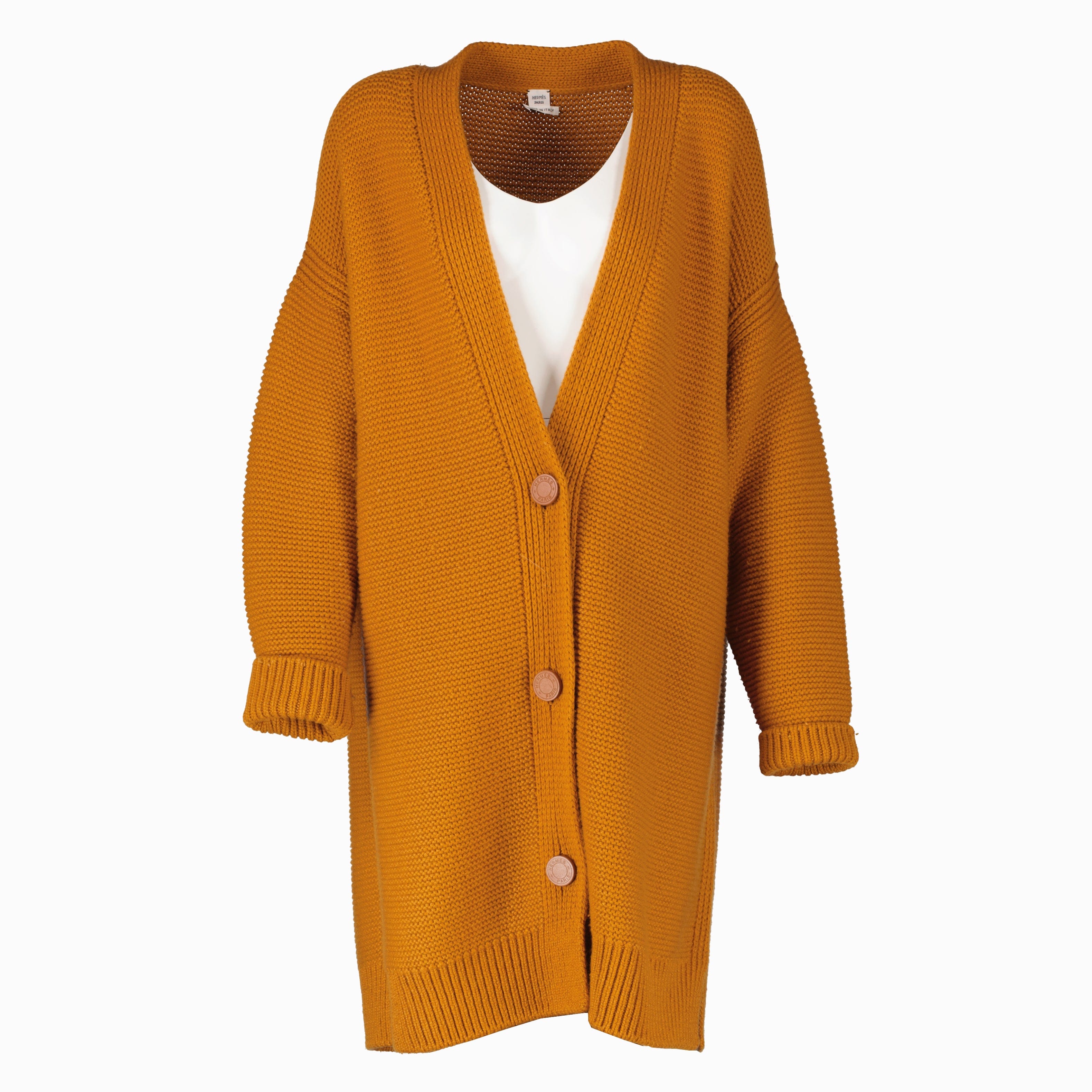 Hermes Cashmere Knitted Cardigan - Size FR38