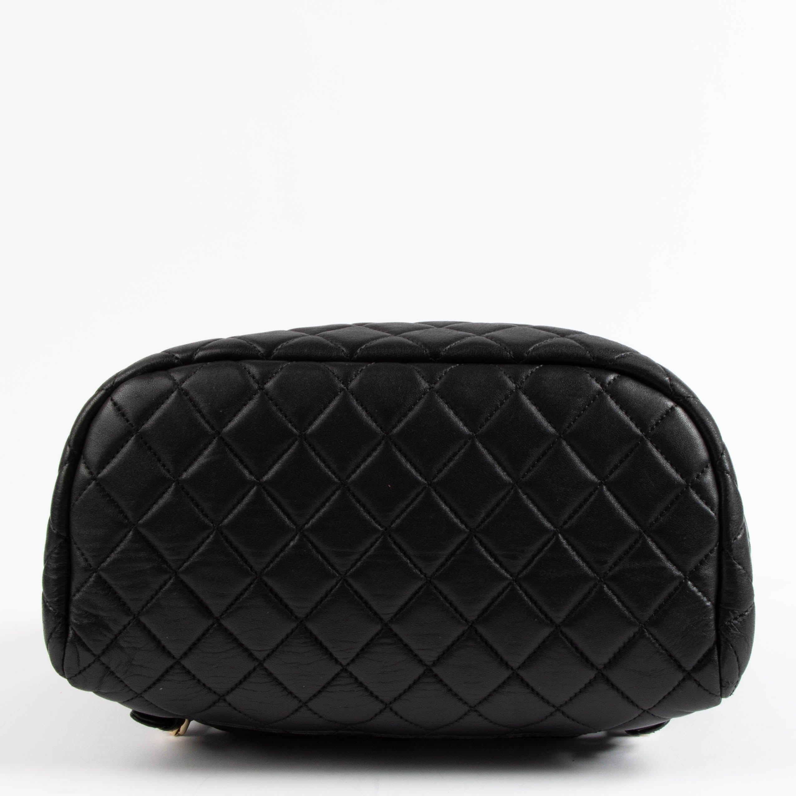 Chanel Black Lambskin Urban Spirit Backpack
