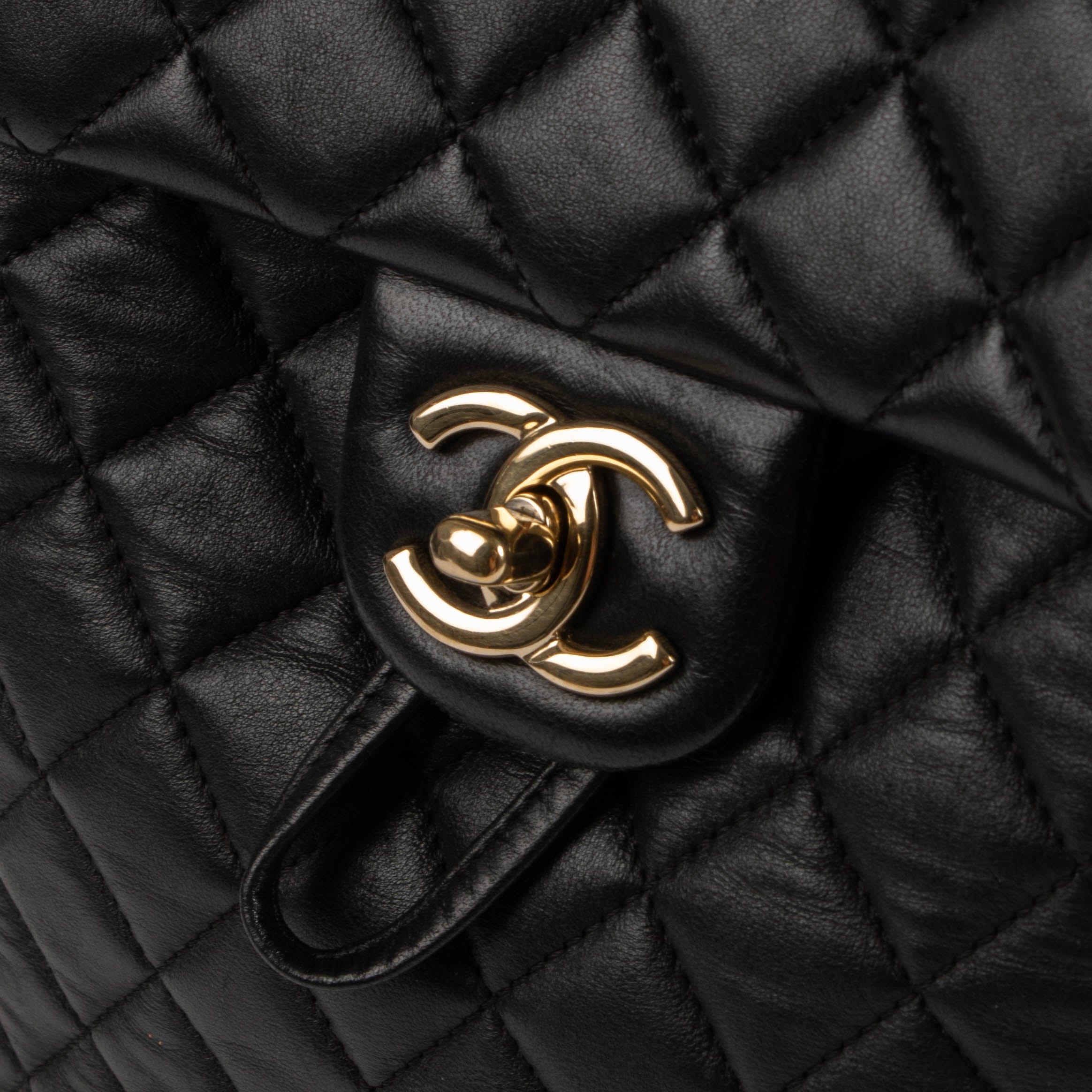 Chanel Black Lambskin Urban Spirit Backpack