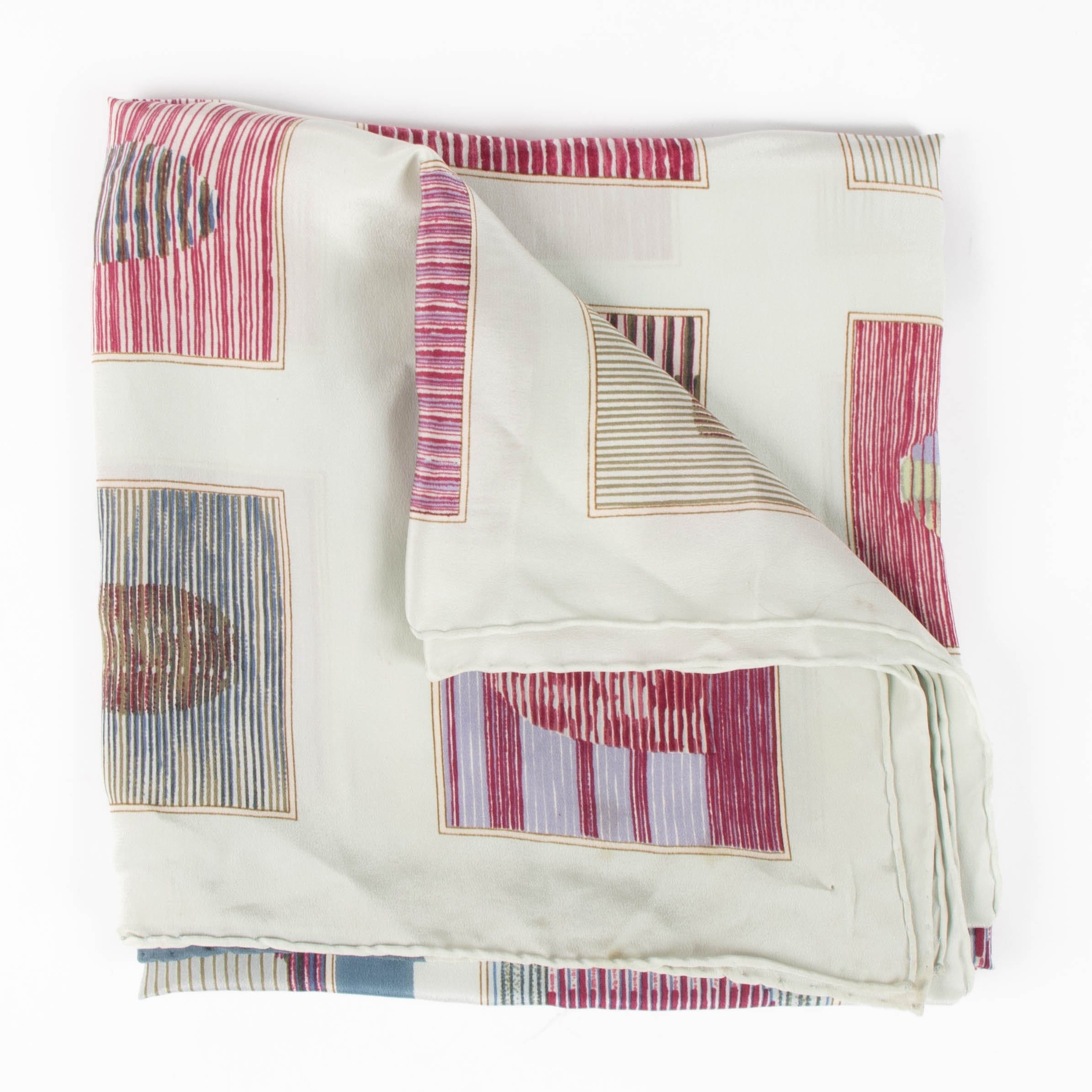 Delvaux Dédicace Multicolor Square Scarf