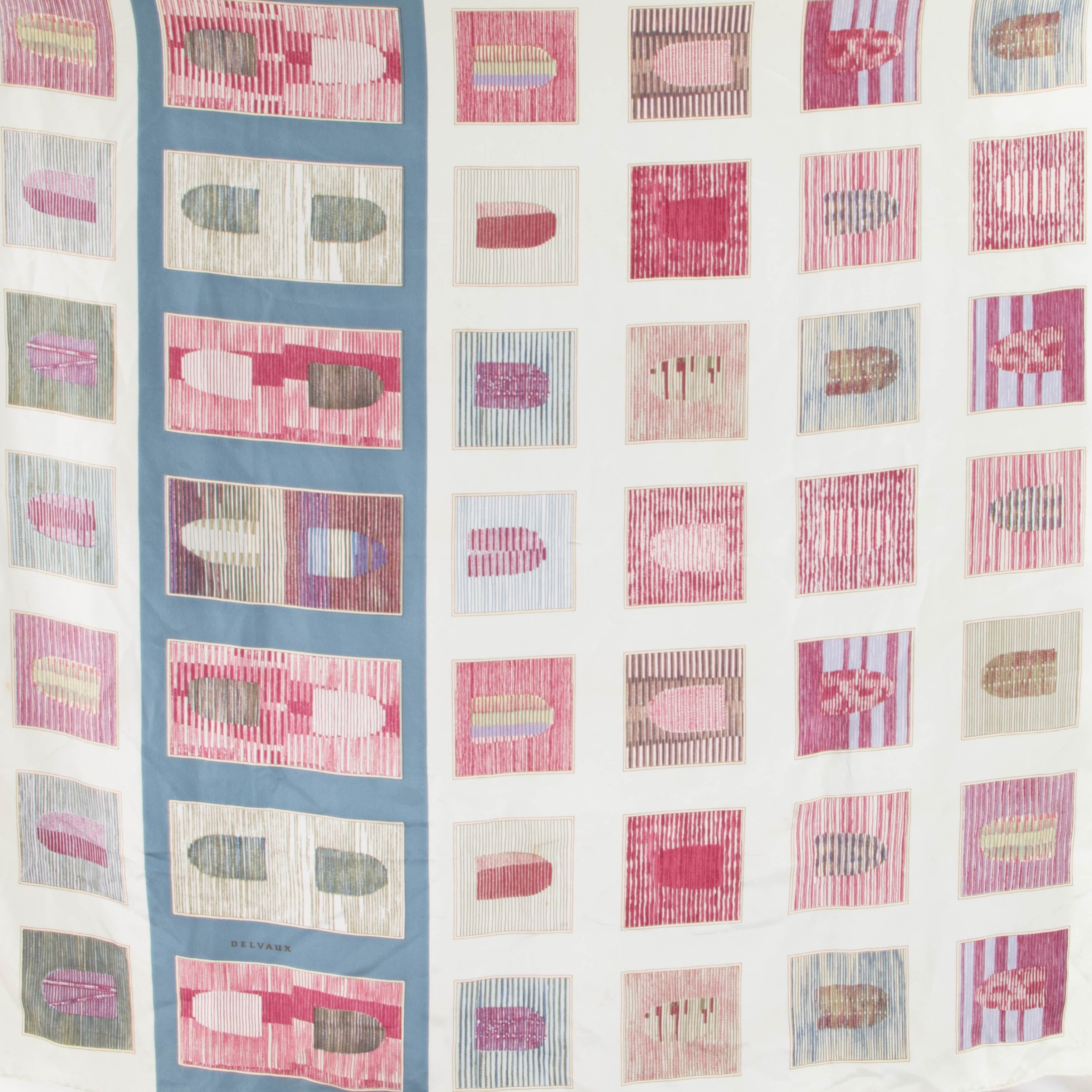 Delvaux Dédicace Multicolor Square Scarf