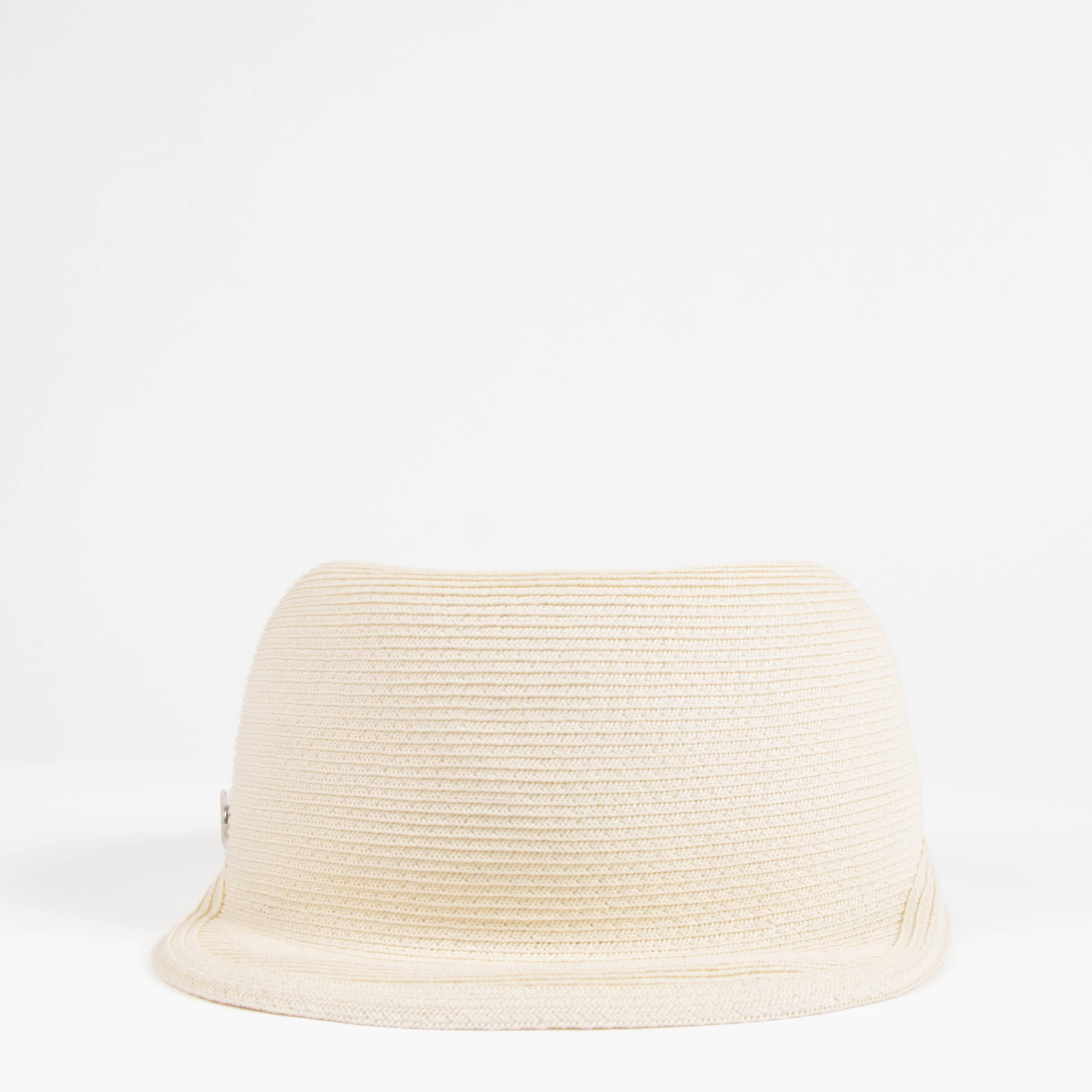 Hermes Beige Paper Emma Hat