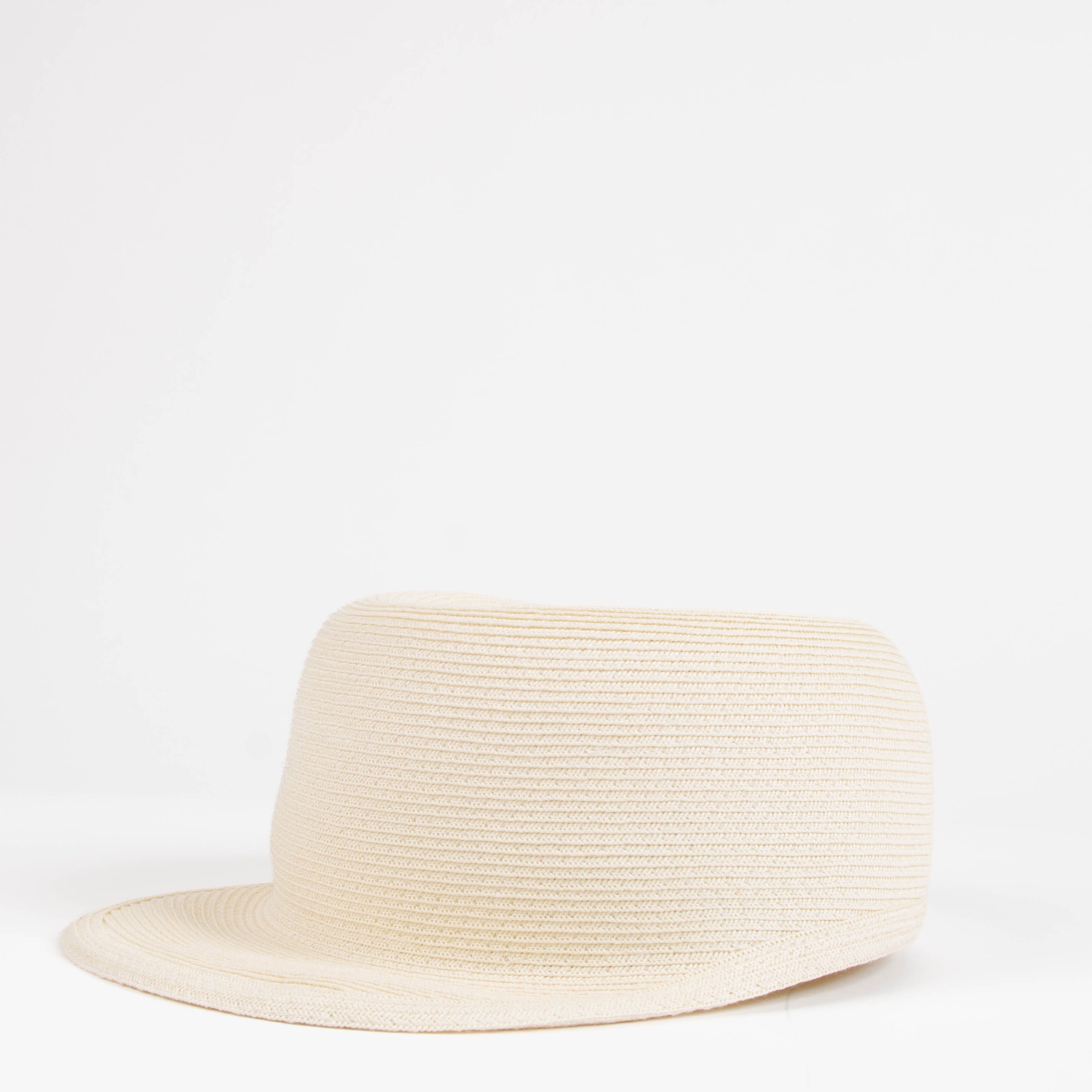 Hermes Beige Paper Emma Hat