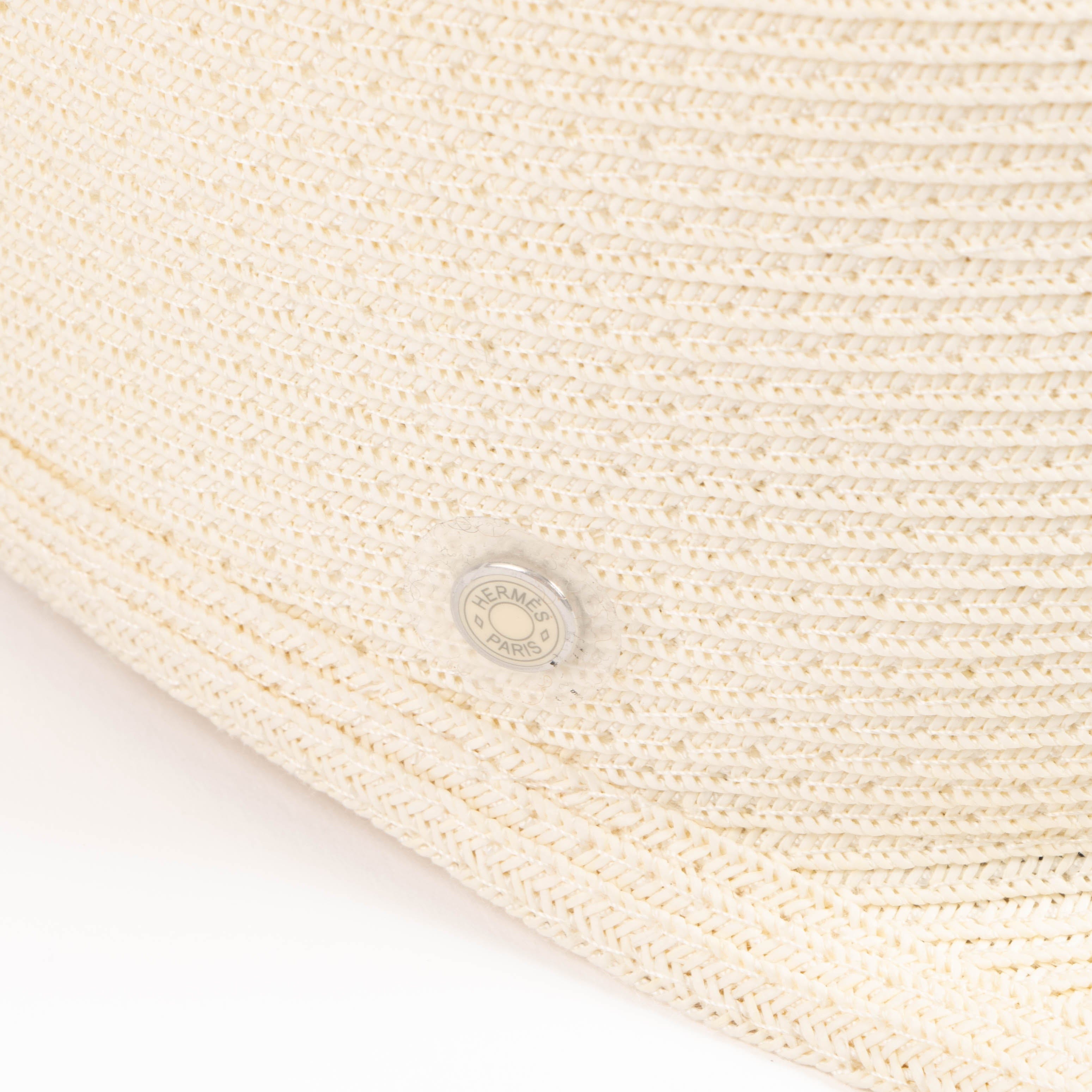 Hermes Beige Paper Emma Hat