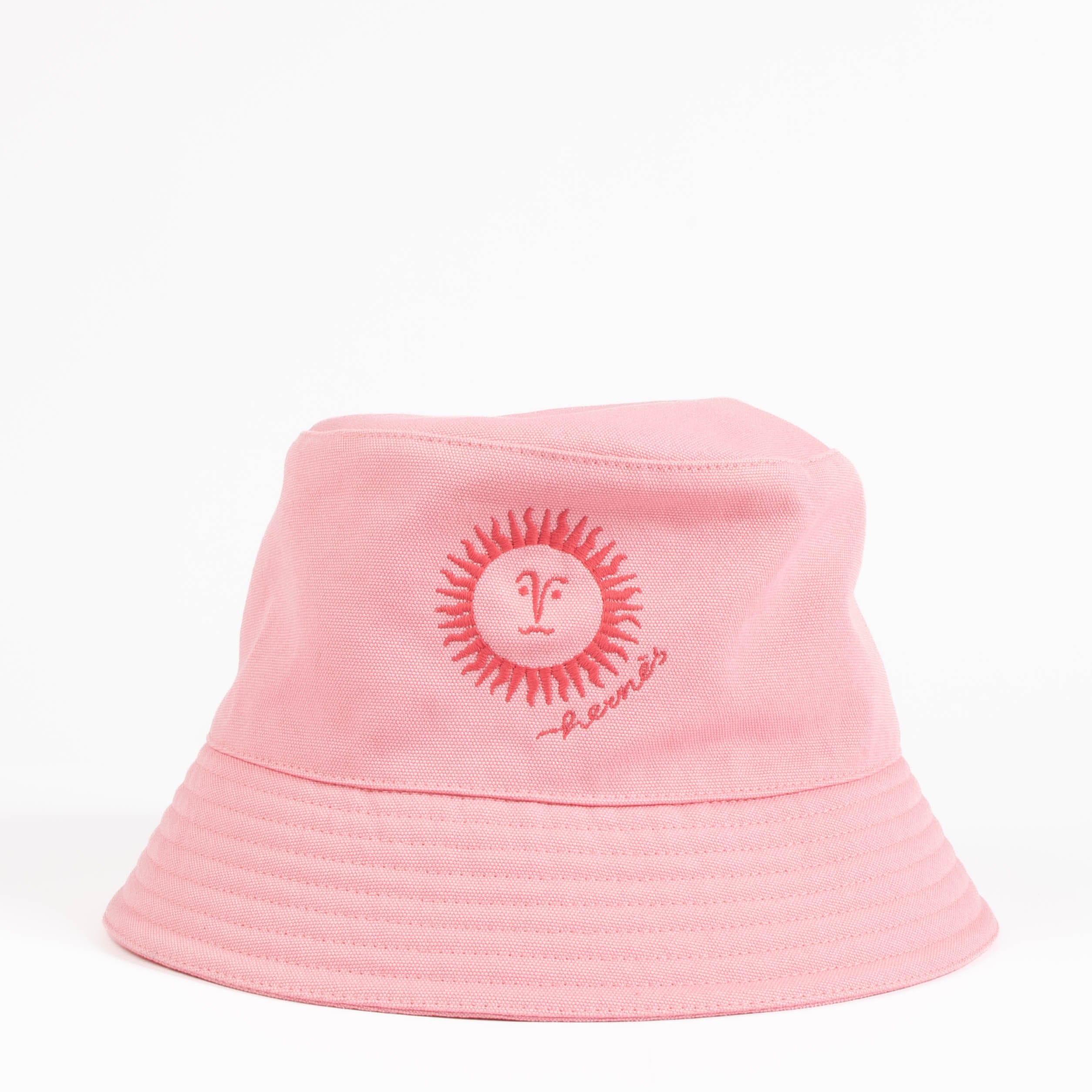 Hermes Pink Cotton Bucket Hat