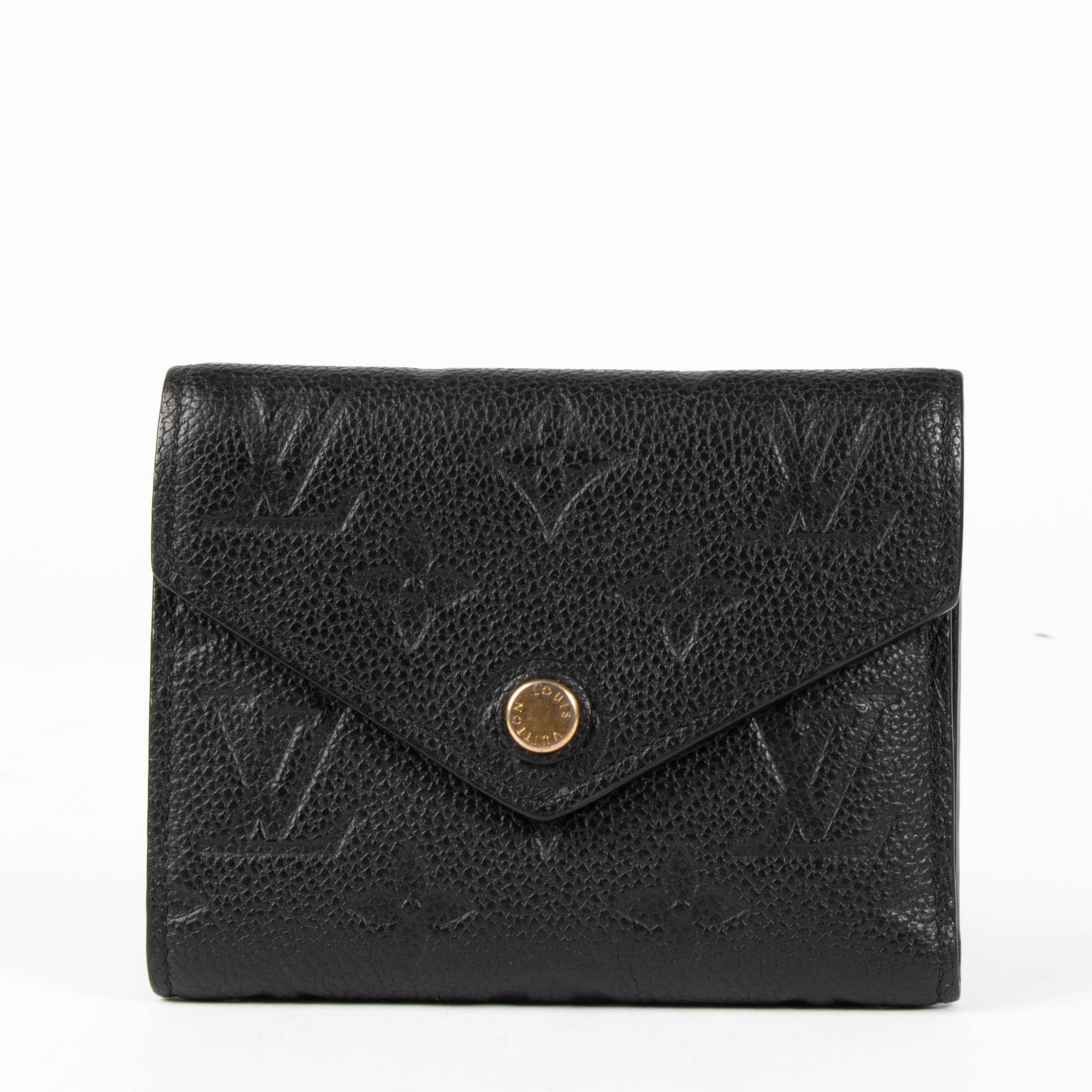 Louis Vuitton Black Empreinte Victoire Wallet