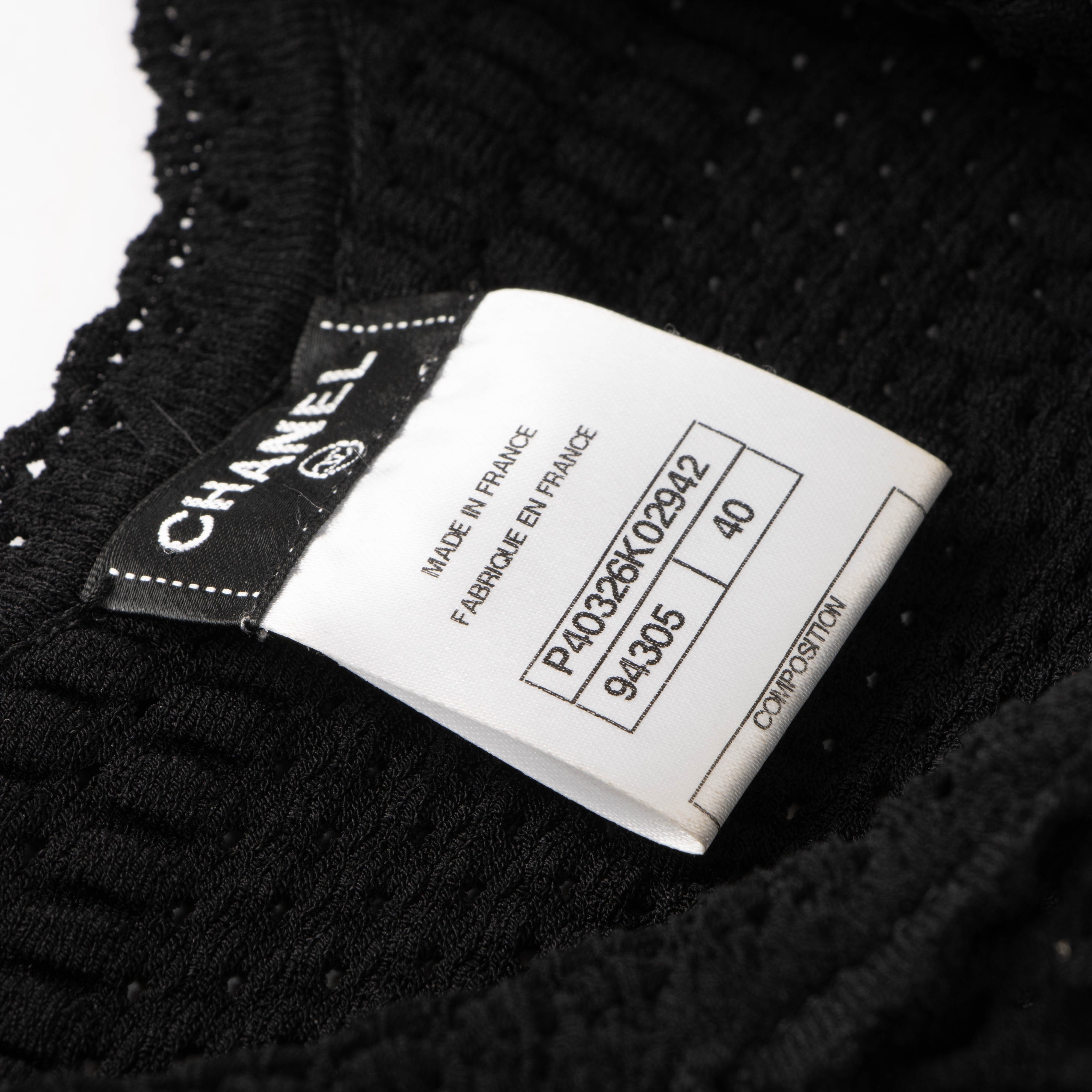 Chanel 11C Coco Mark Mini Dress - size 40