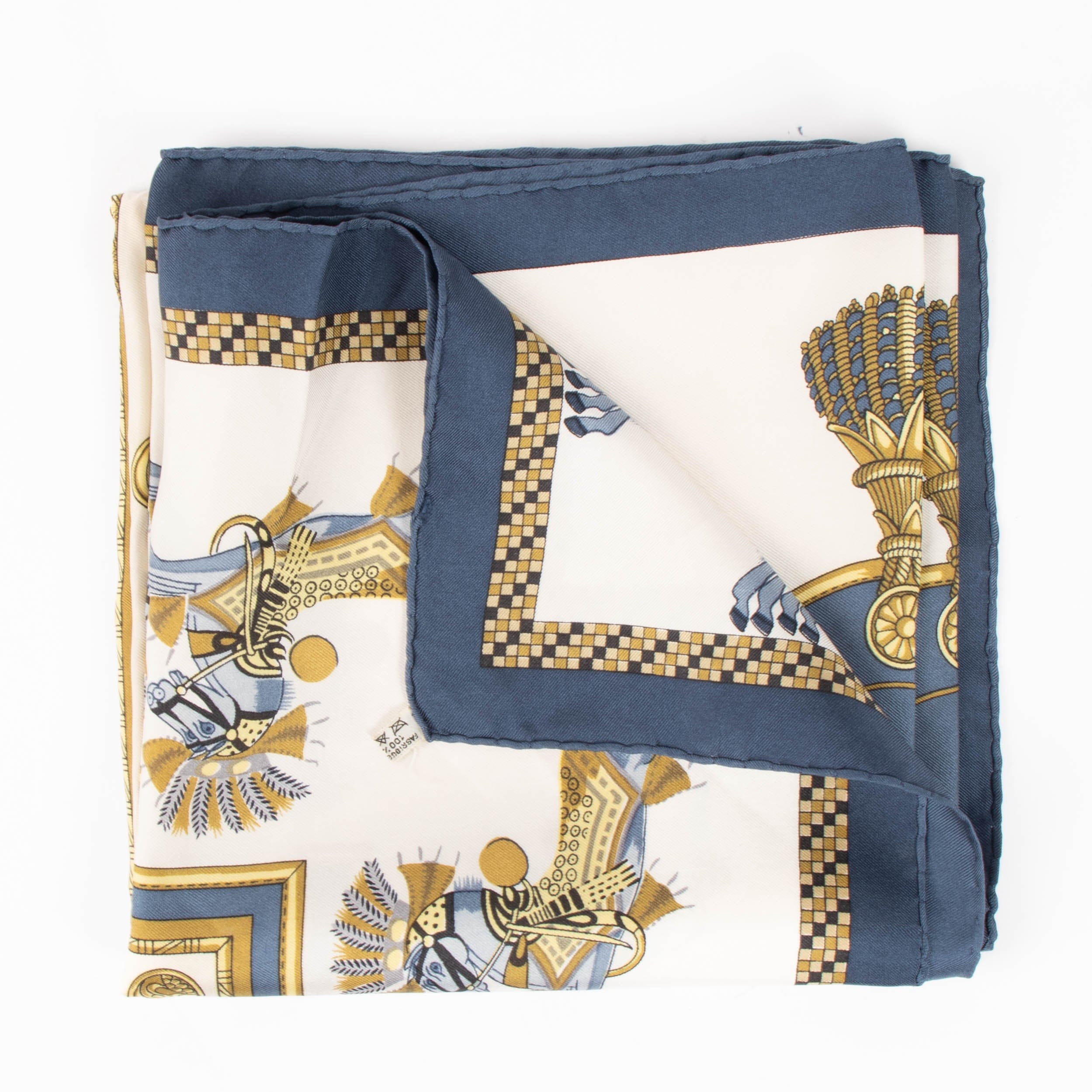 Hermes Harnais Français 90 Scarf