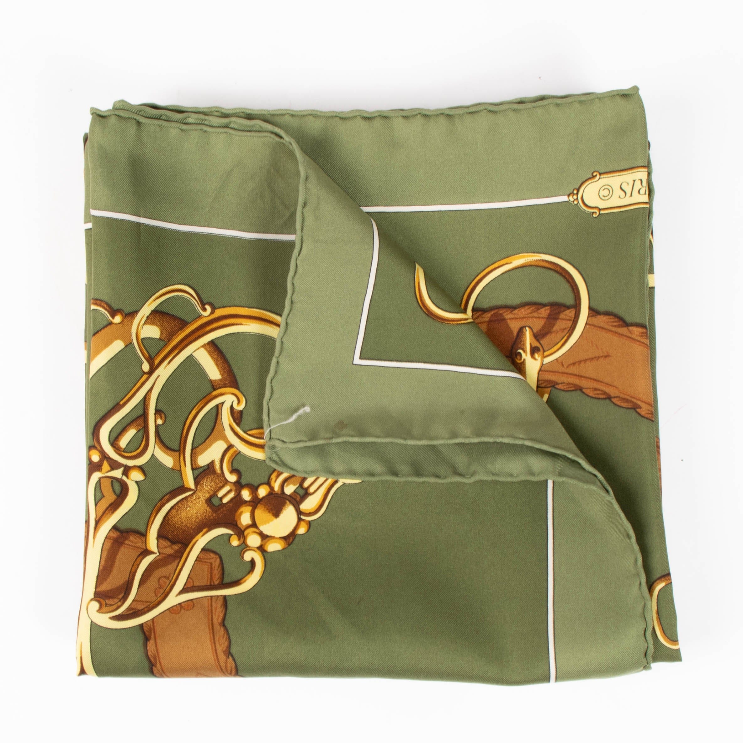Hermes Green 90 Scarf