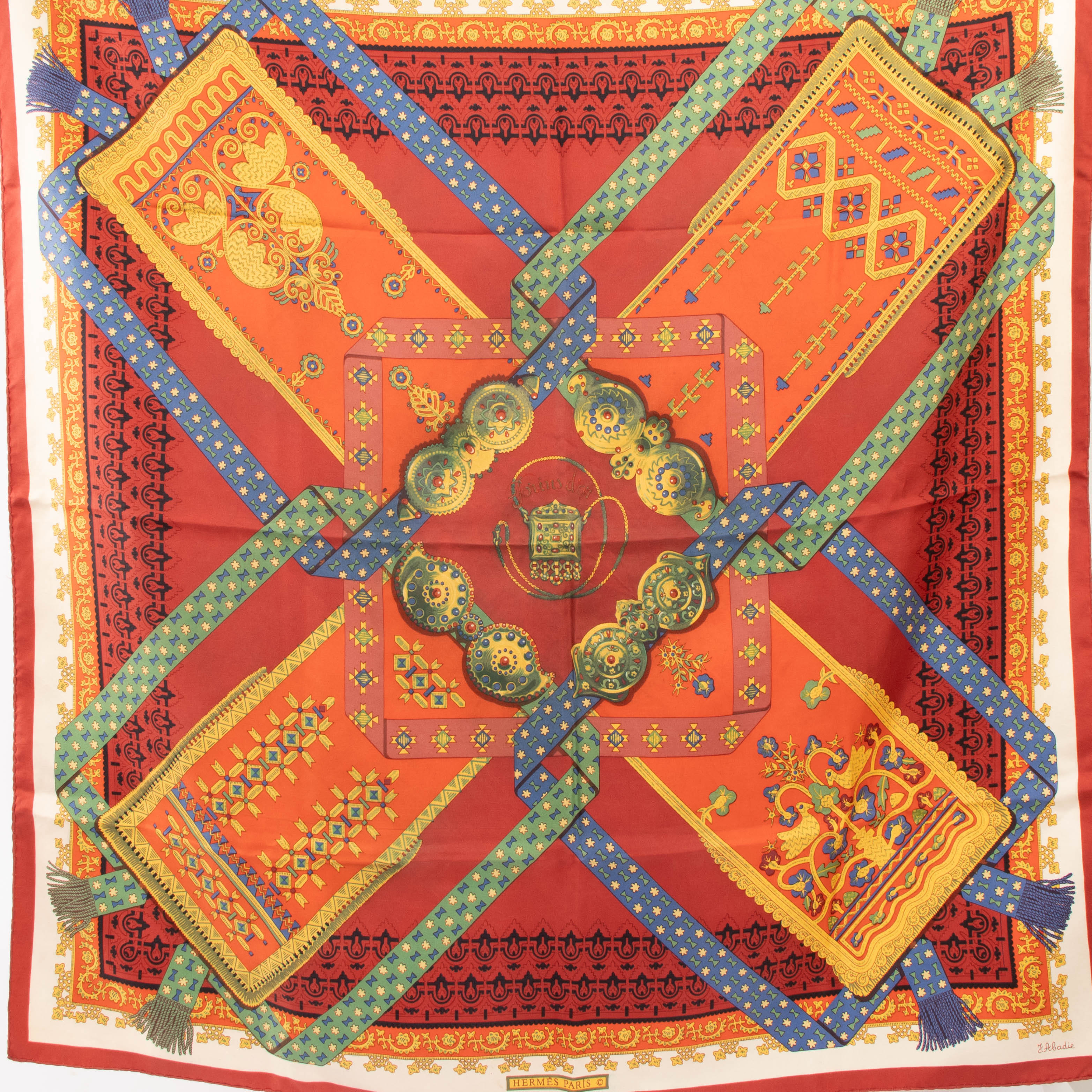 Hermes Florins d'Or 90 Scarf