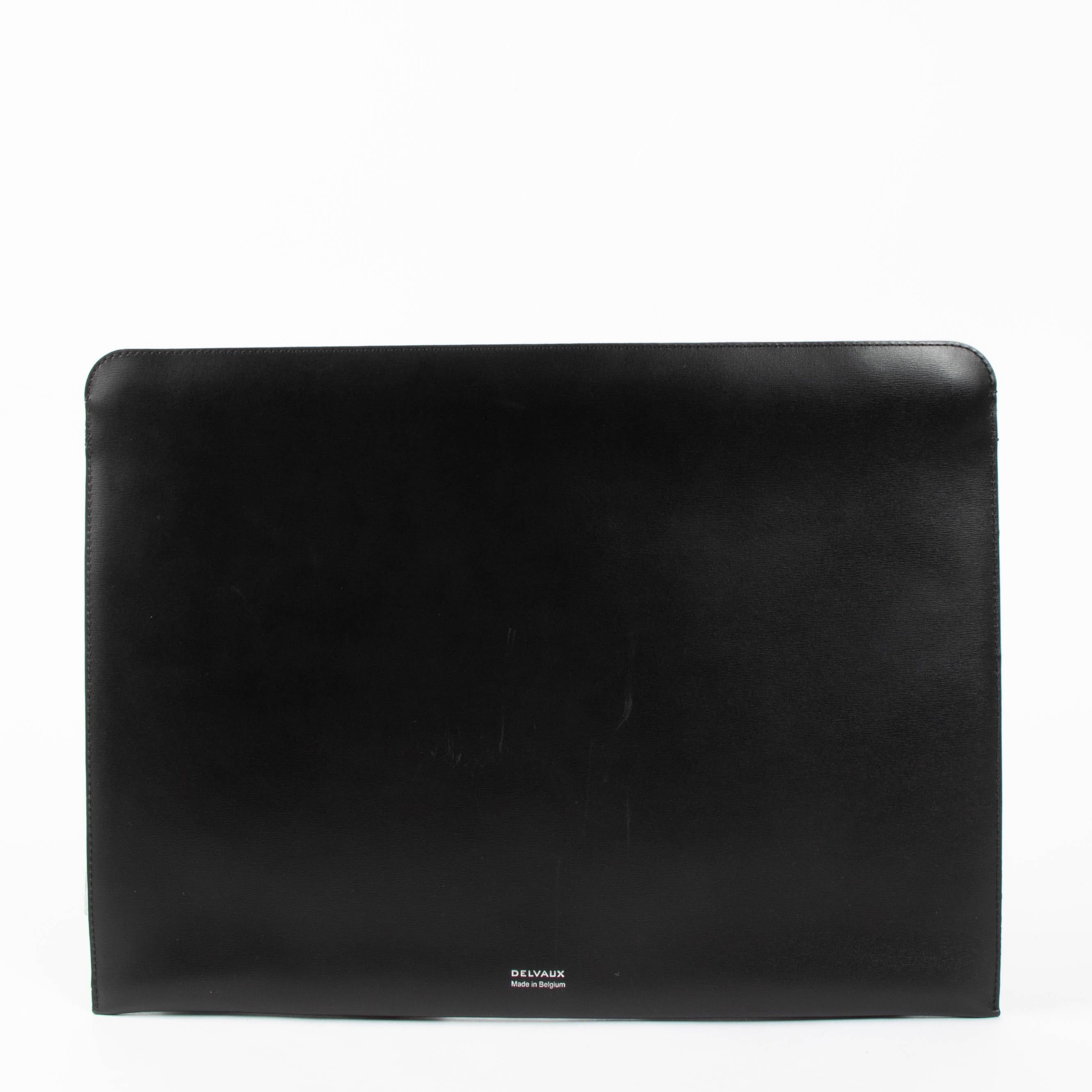 Delvaux Magritte Black Box Trompe l'Oeil Bowler Hat Document Holder