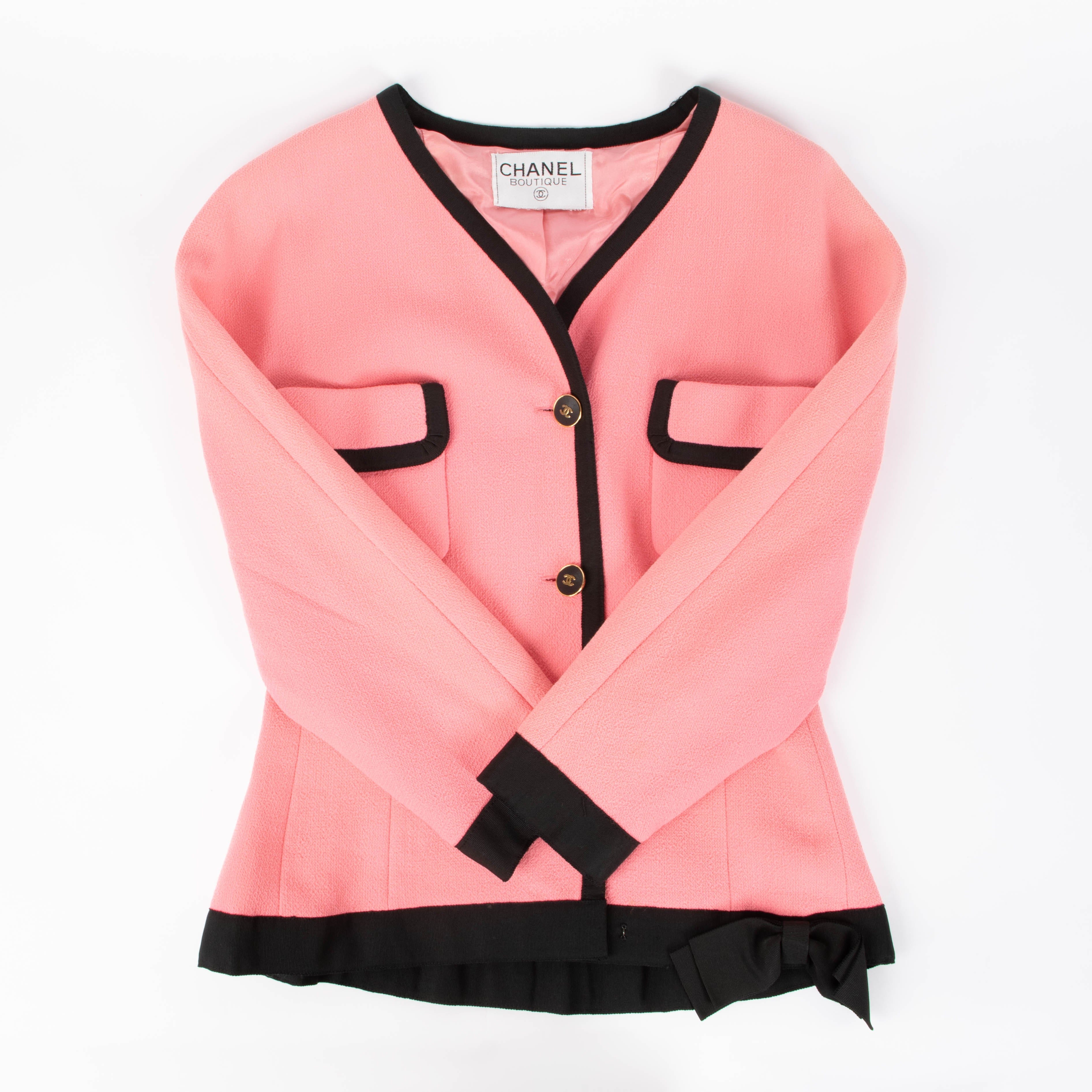 Chanel 1991 Pink Tweed Jacket