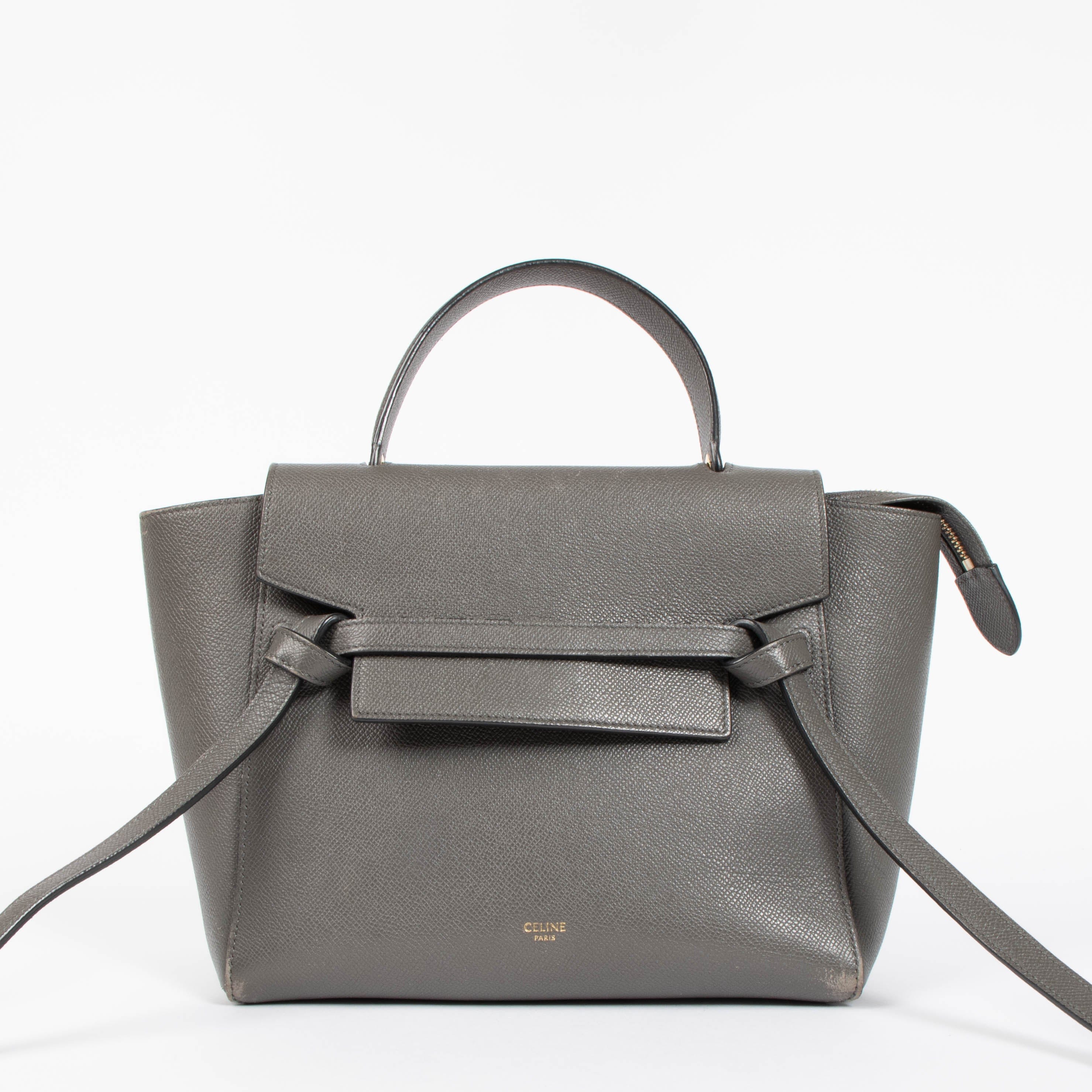 Celine Taupe Micro Belt Bag