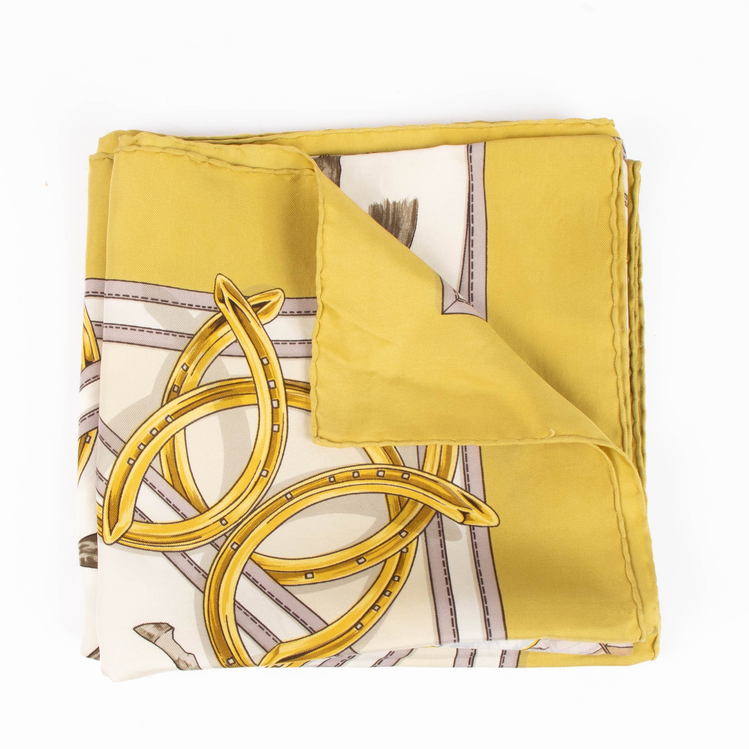 Hermes Carre de Soie 90 Ascot 1831 Scarf