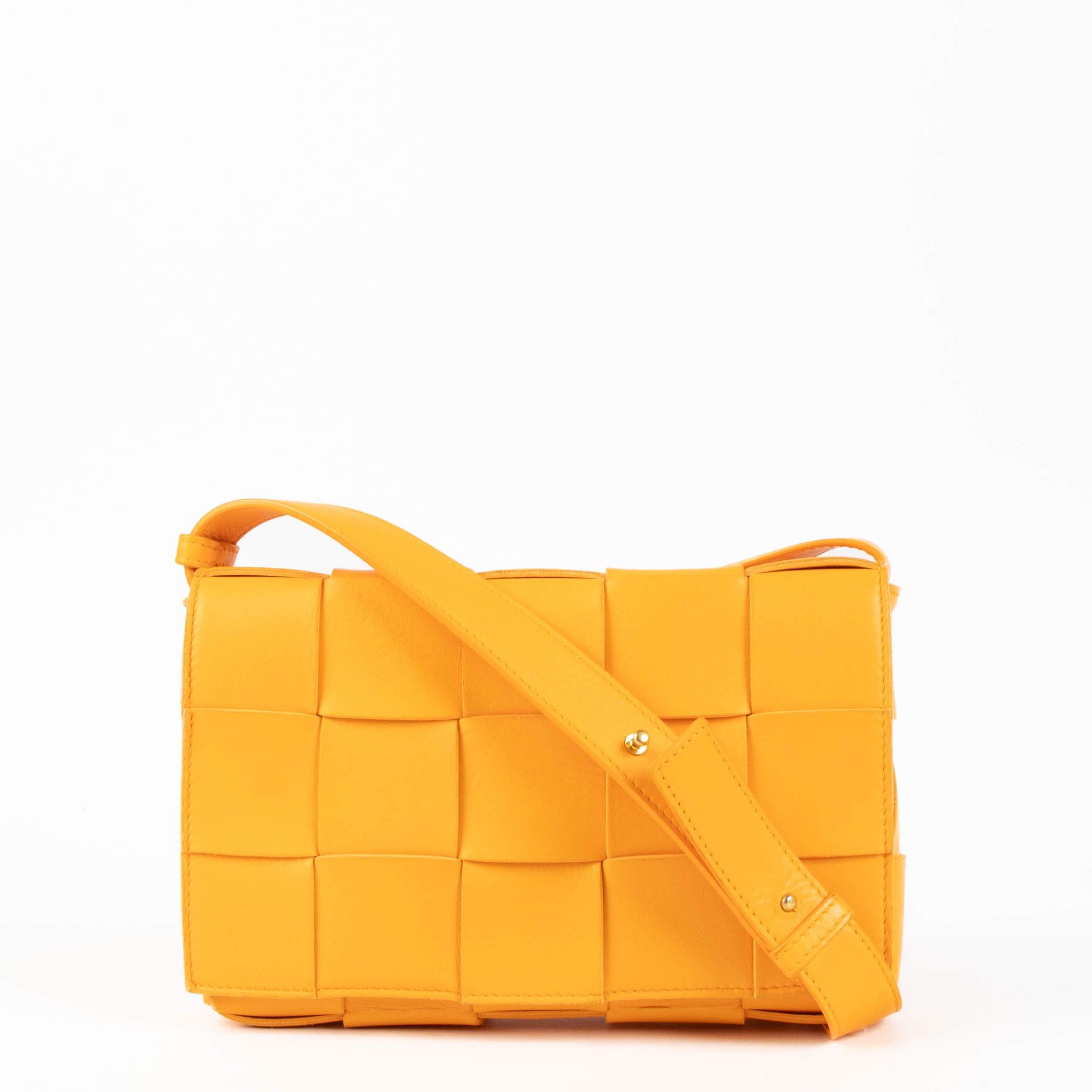 Bottega Veneta Tangerine Cassette Crossbody Bag