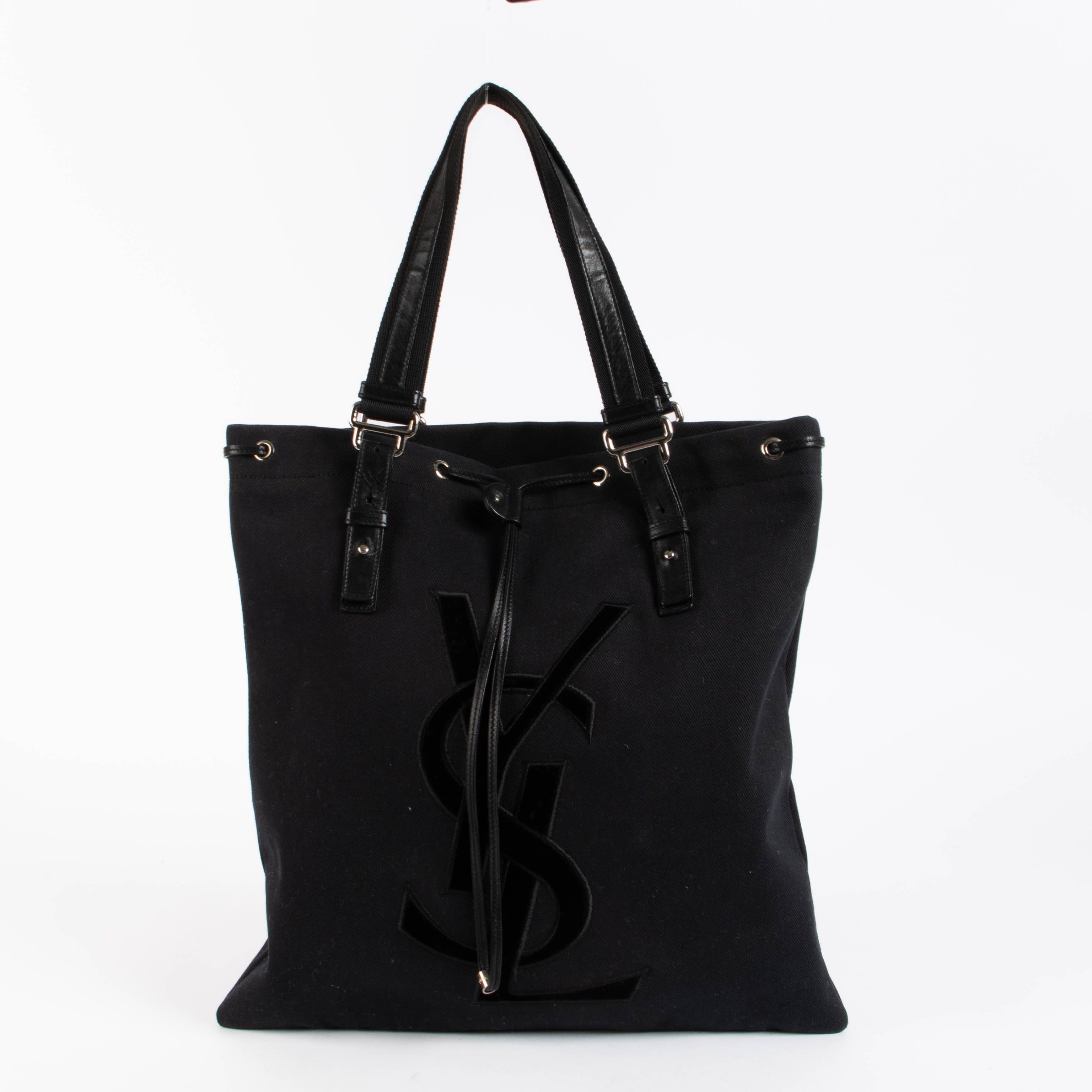 Saint Laurent Black Kahala Tote Bag