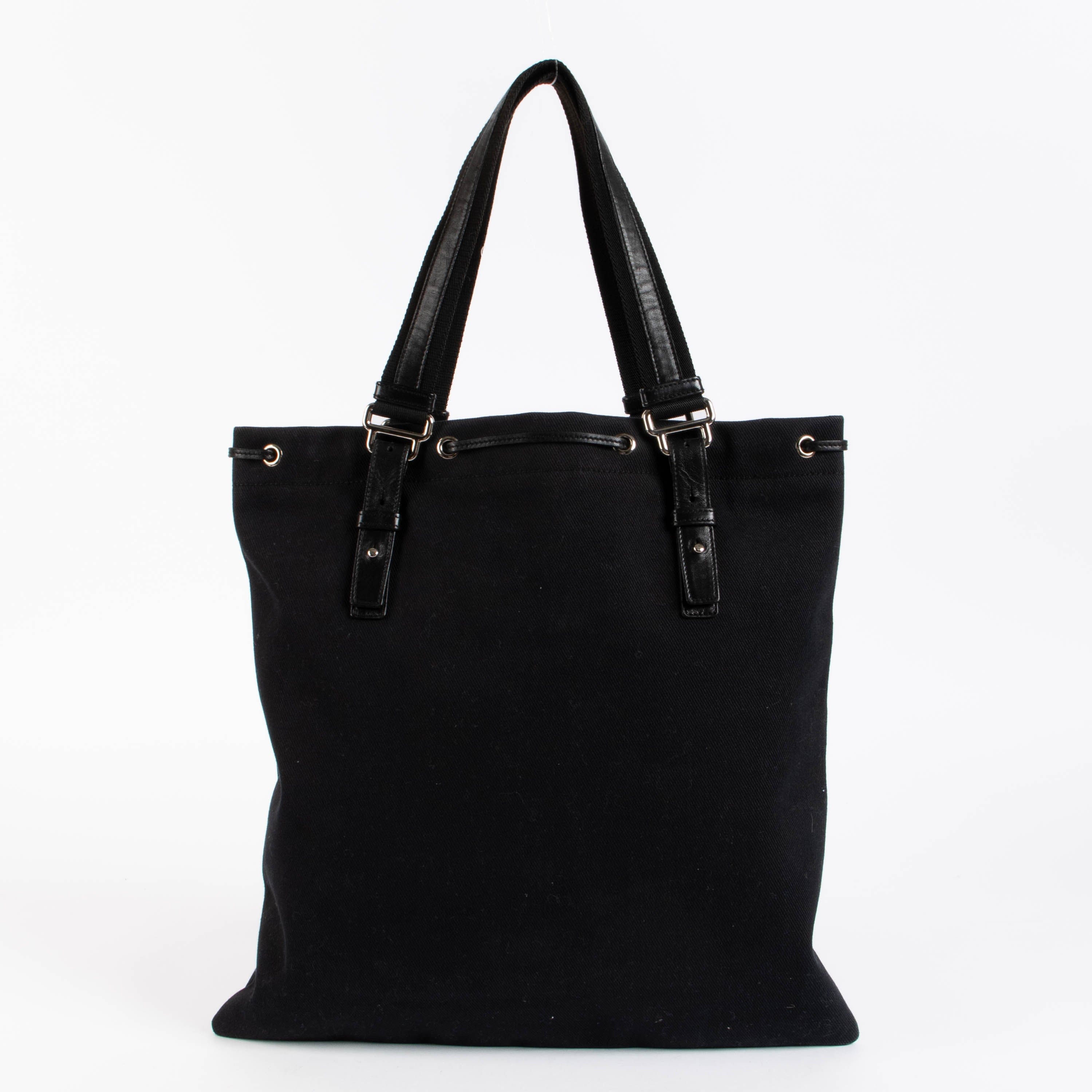 Saint Laurent Black Kahala Tote Bag