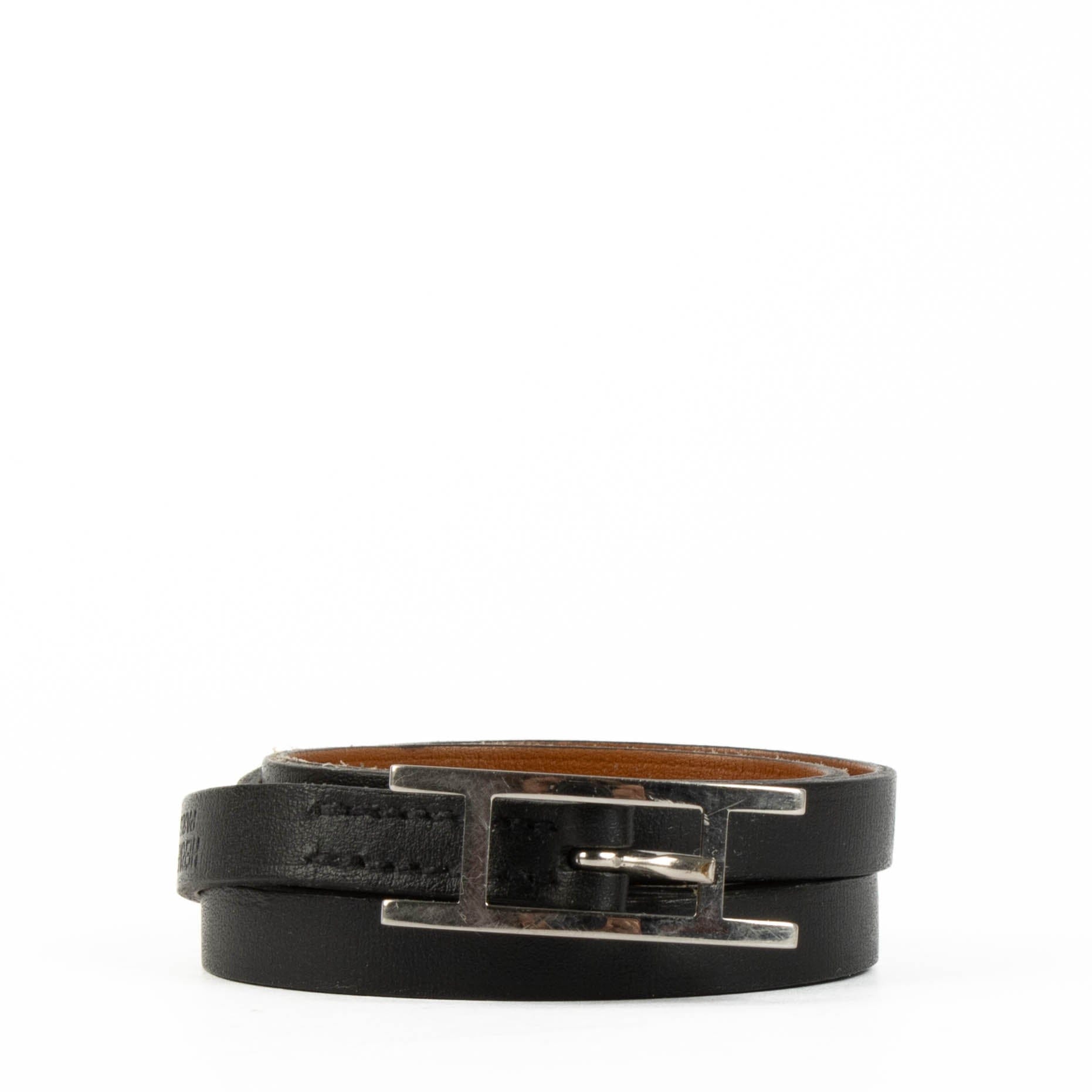 Hermes Black Hapi 3 Bracelet