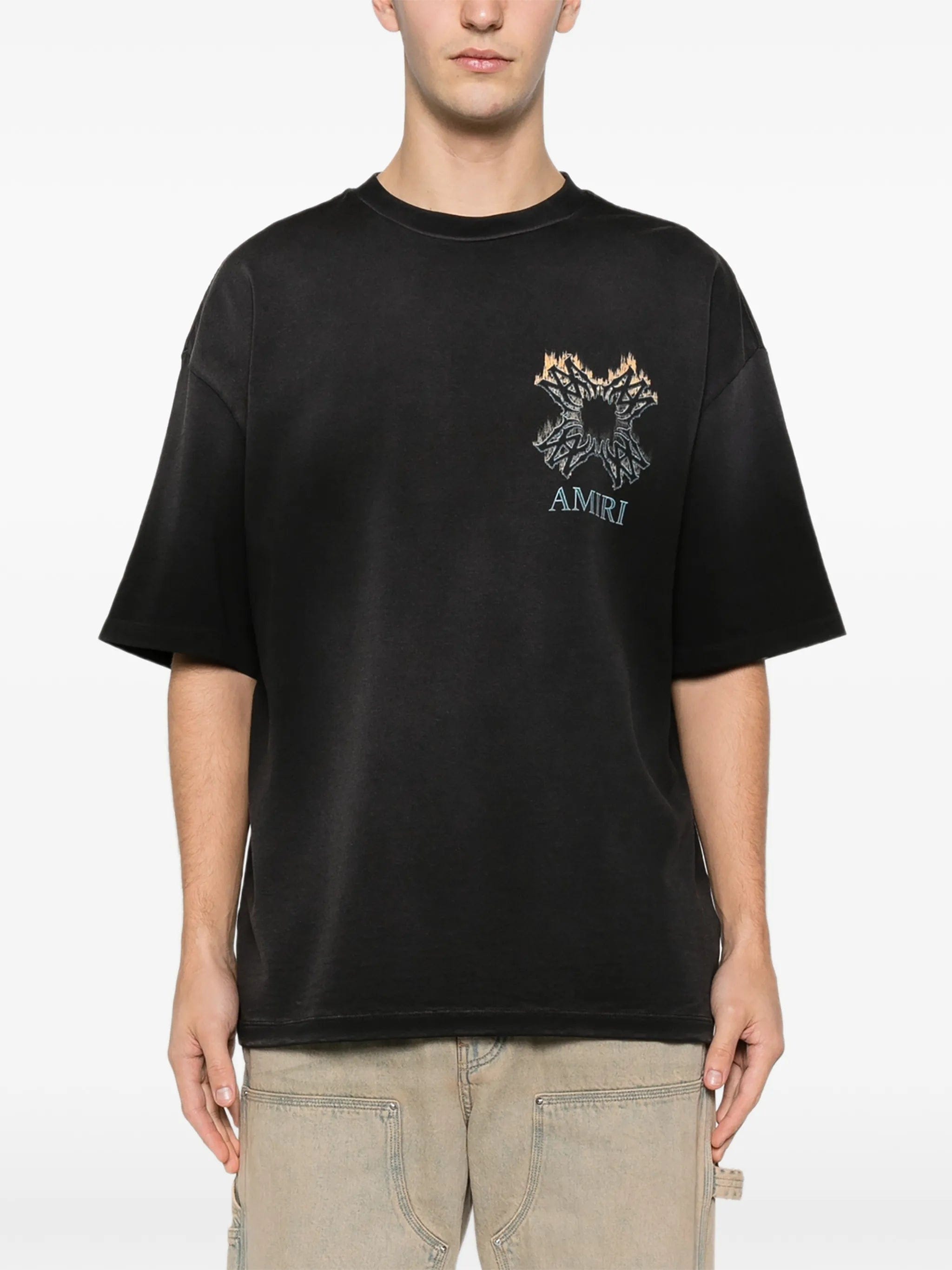 Amiri MA Quad flames oversized T-shirt