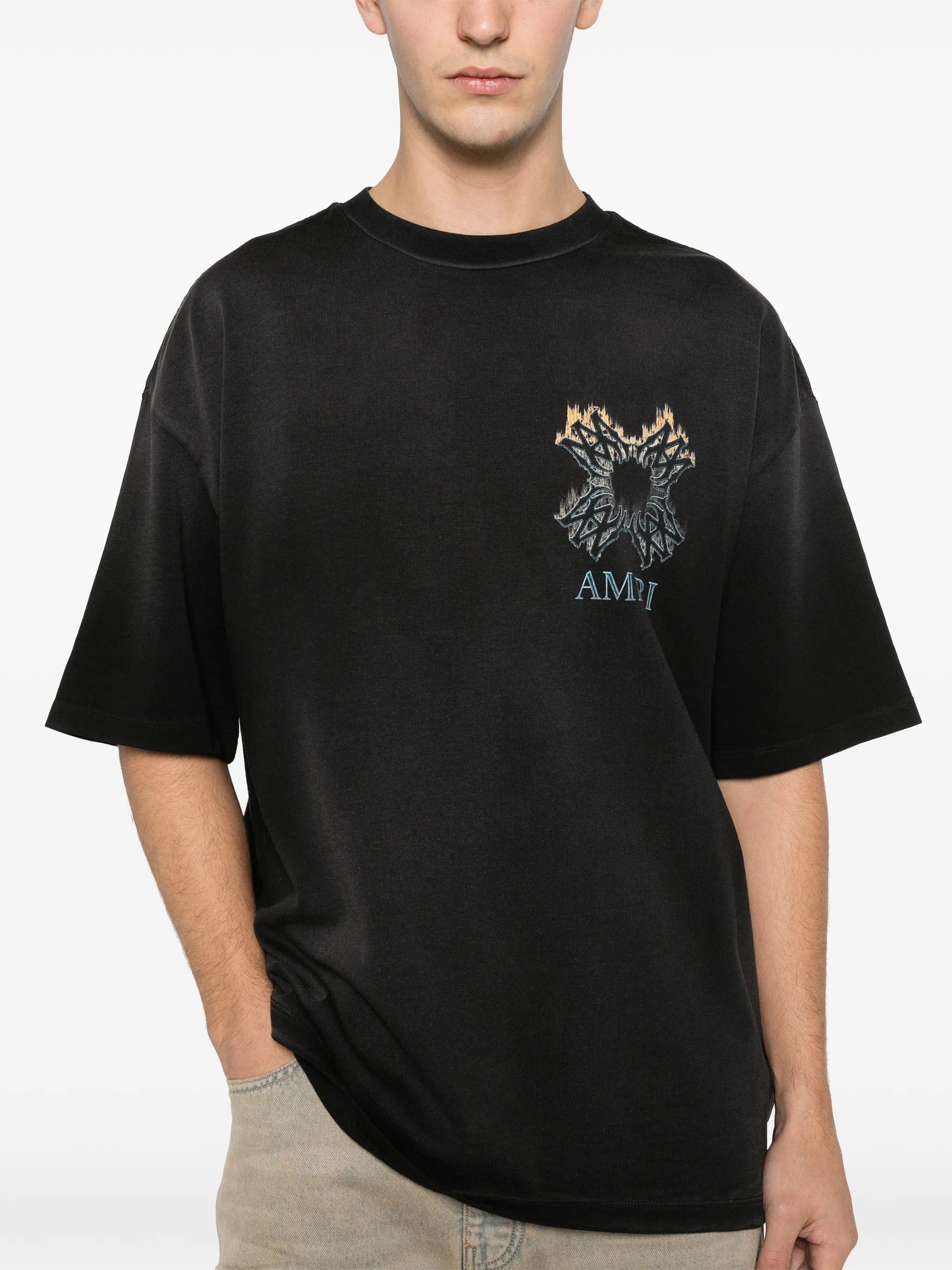 Amiri MA Quad flames oversized T-shirt