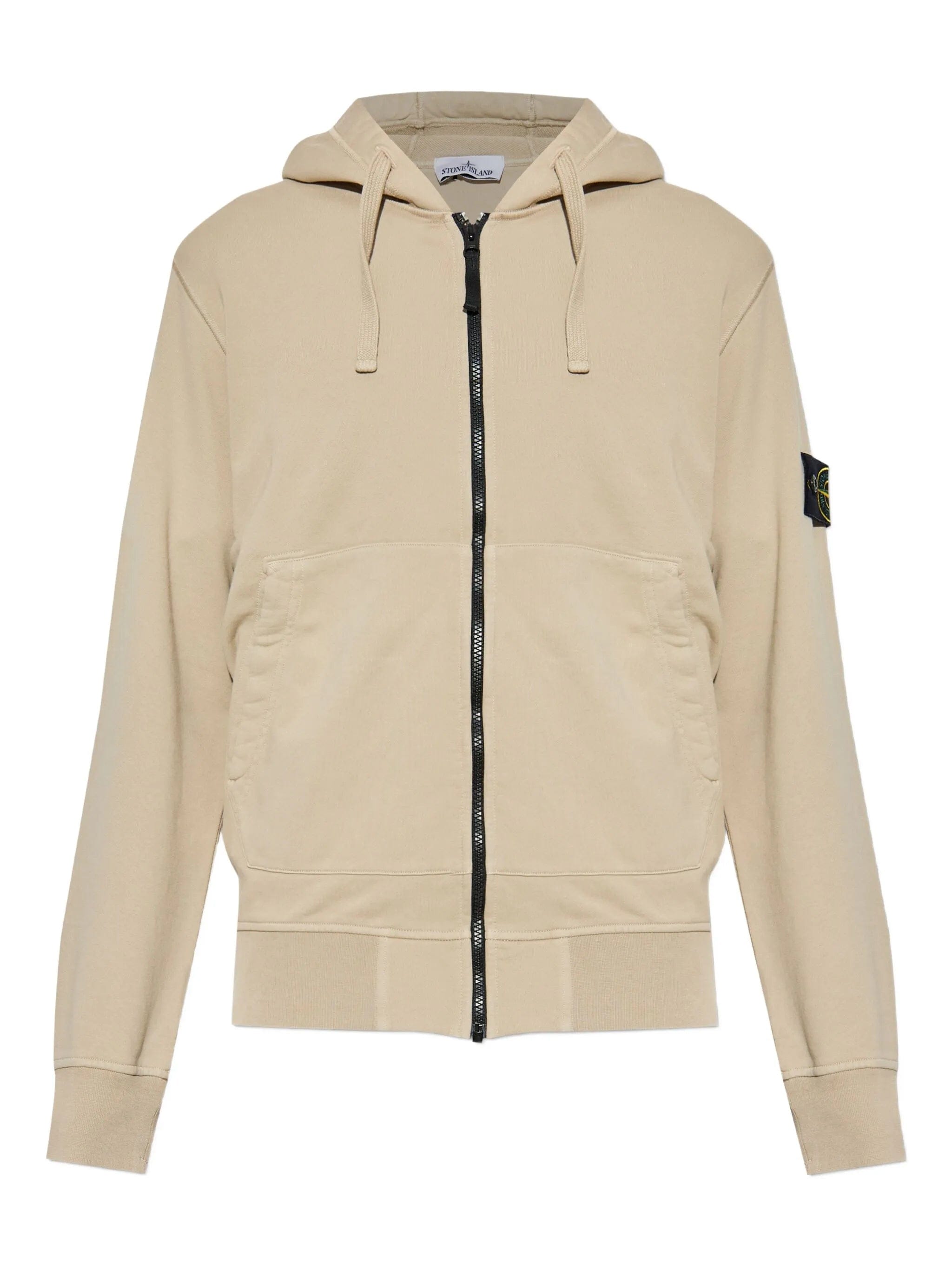 Stone Island 6100061 organic cotton fleece sweatshirt