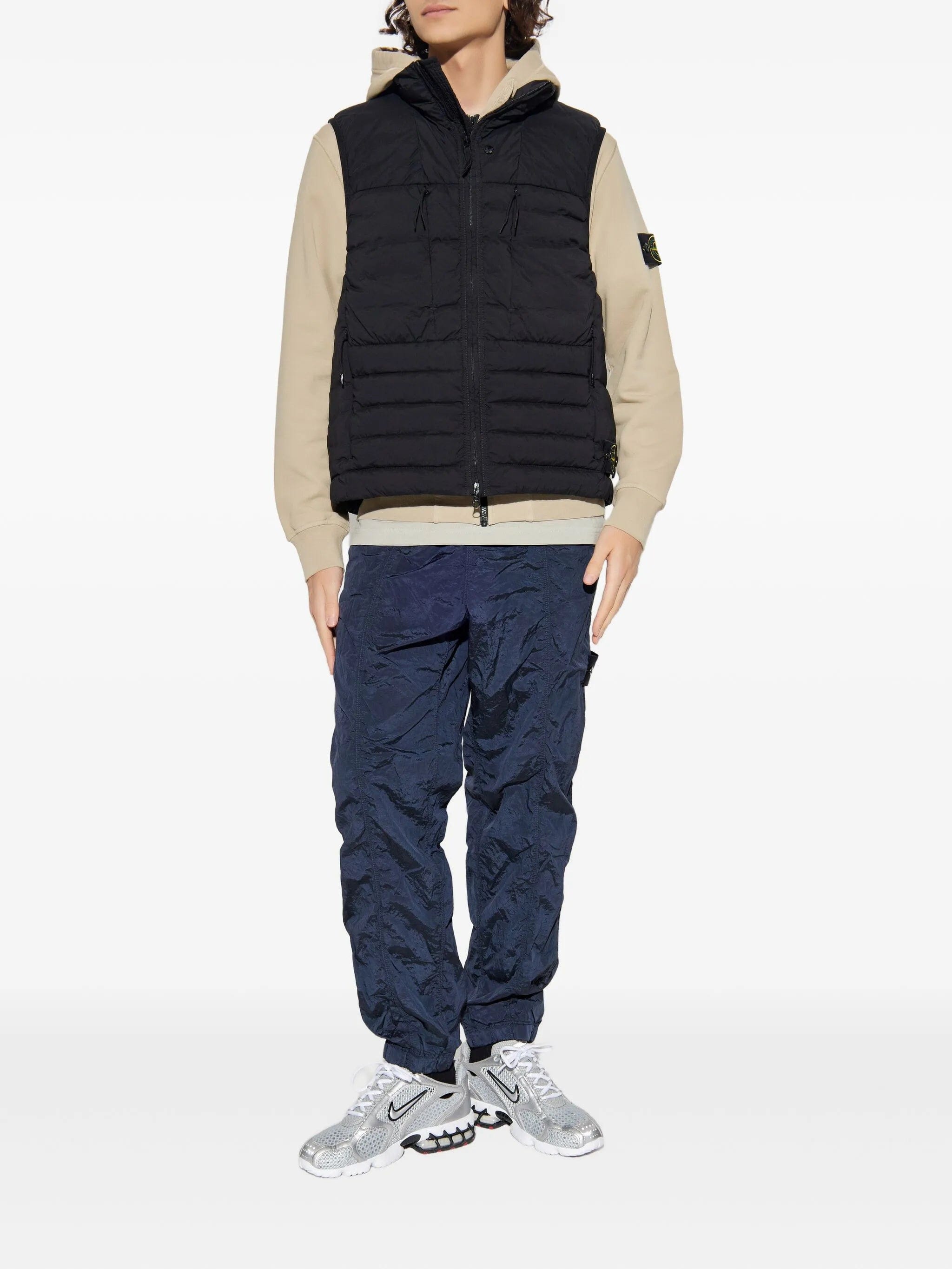 Stone Island 6100061 organic cotton fleece sweatshirt