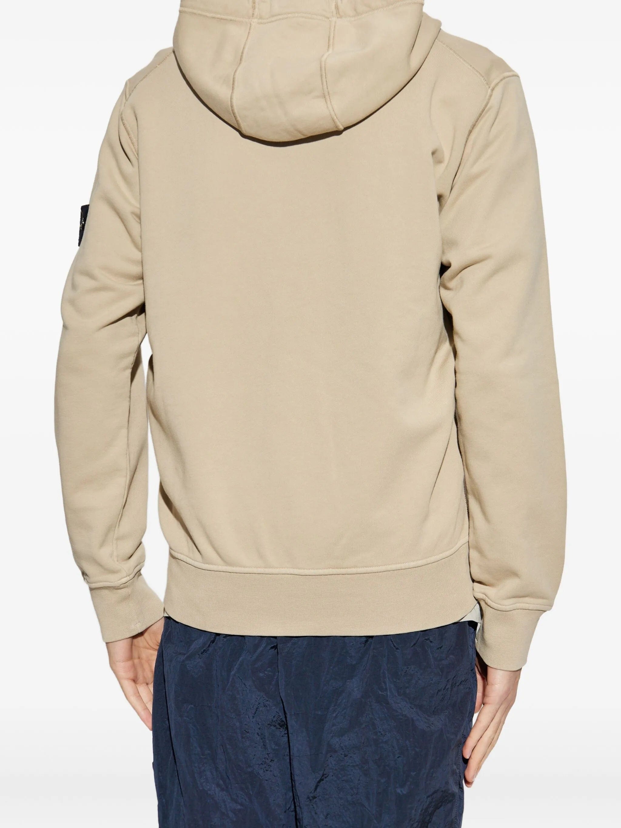 Stone Island 6100061 organic cotton fleece sweatshirt