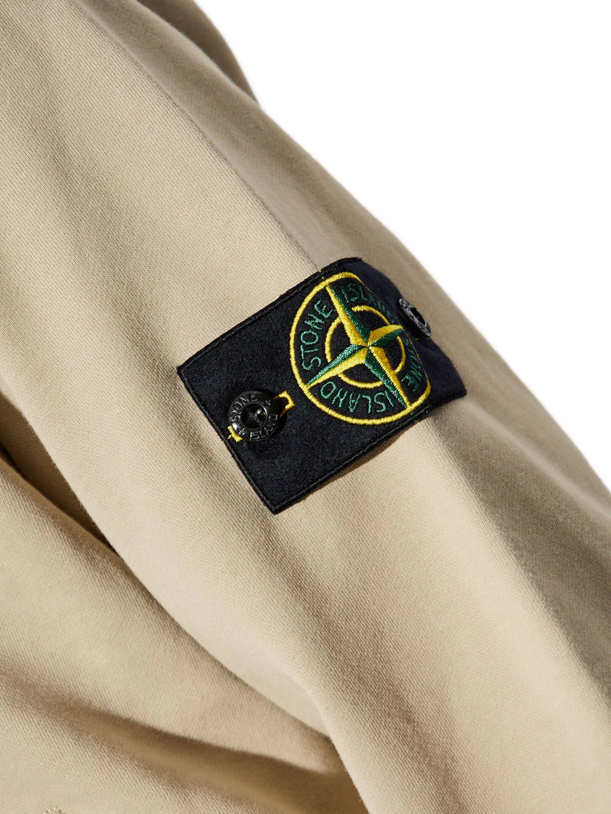 Stone Island 6100061 organic cotton fleece sweatshirt