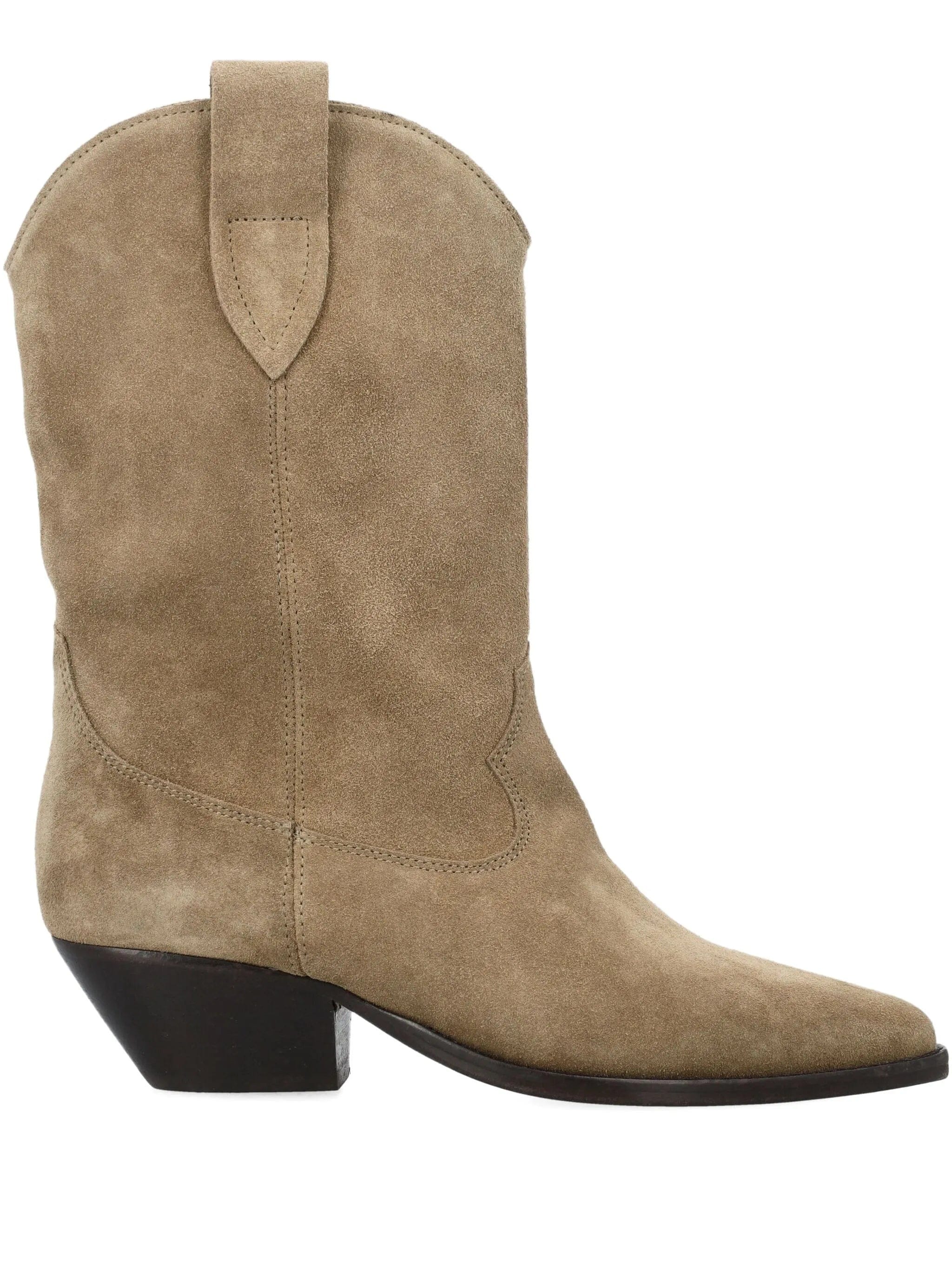 ISABEL MARANT Duerto suede calfskin leather cowboy boots