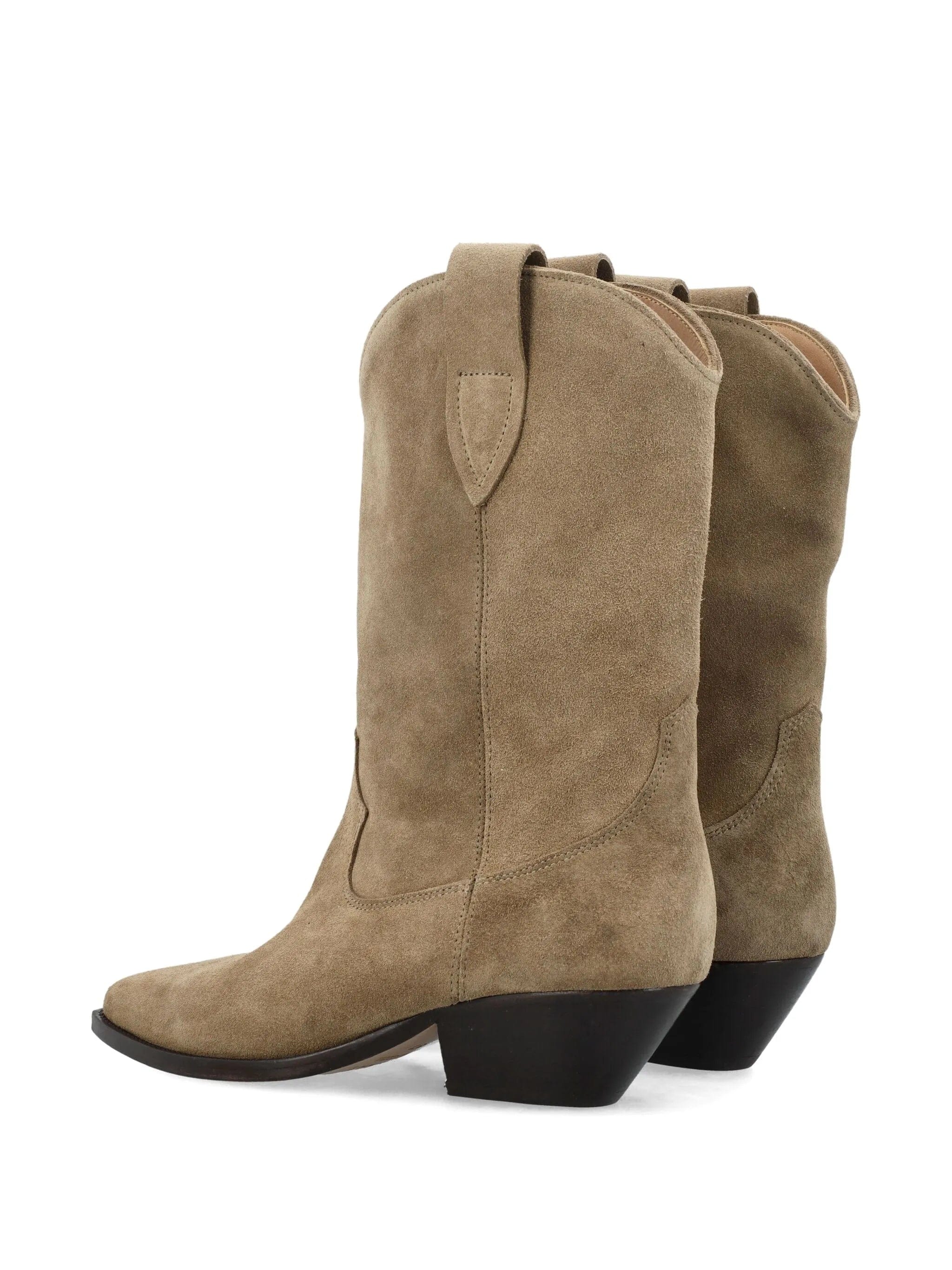 ISABEL MARANT Duerto suede calfskin leather cowboy boots