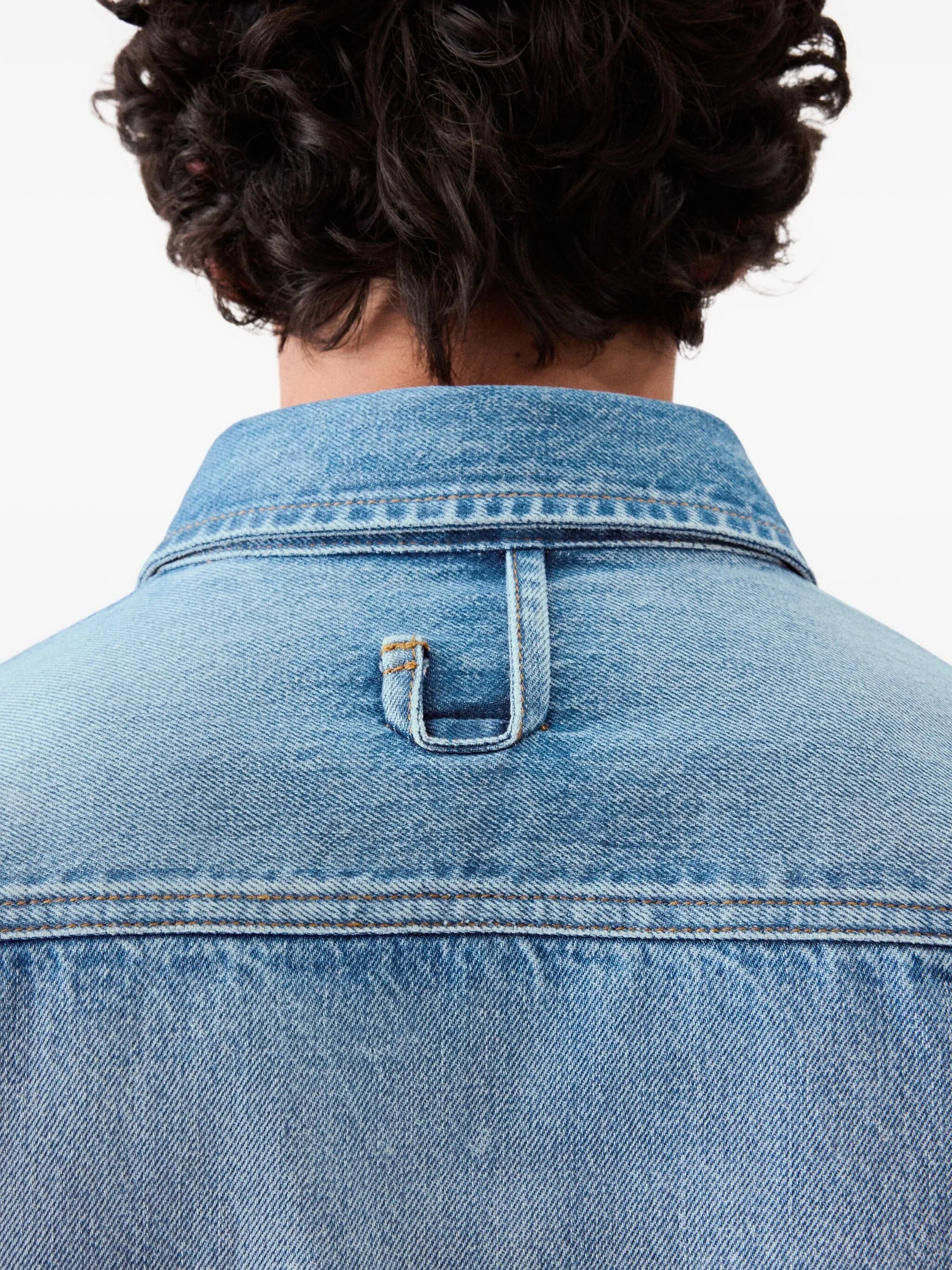 Jacquemus The Simon de-Nîmes logo-embroidered denim shirt