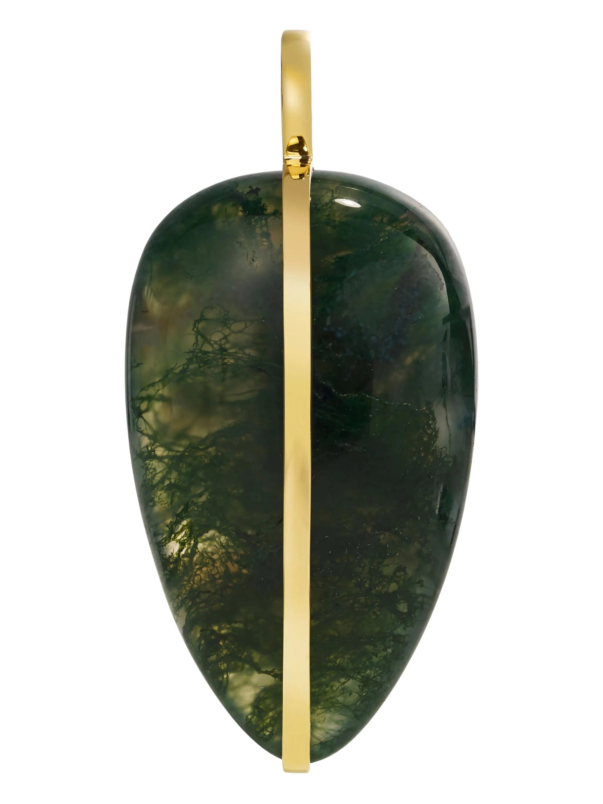 By Pariah 14ct chain necklace with agate pendant