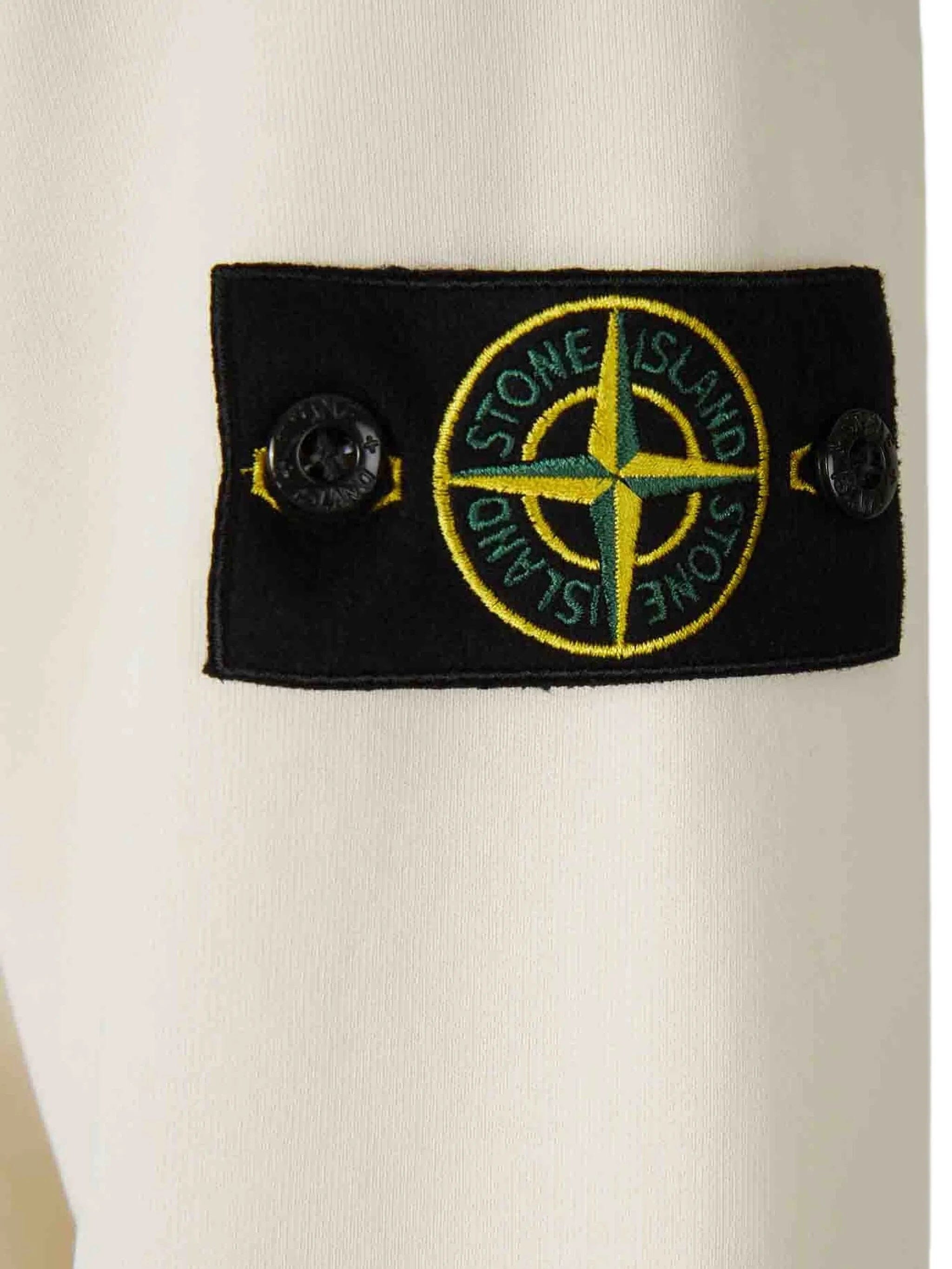 Stone Island 6100062 organic cotton fleece sweatshirt