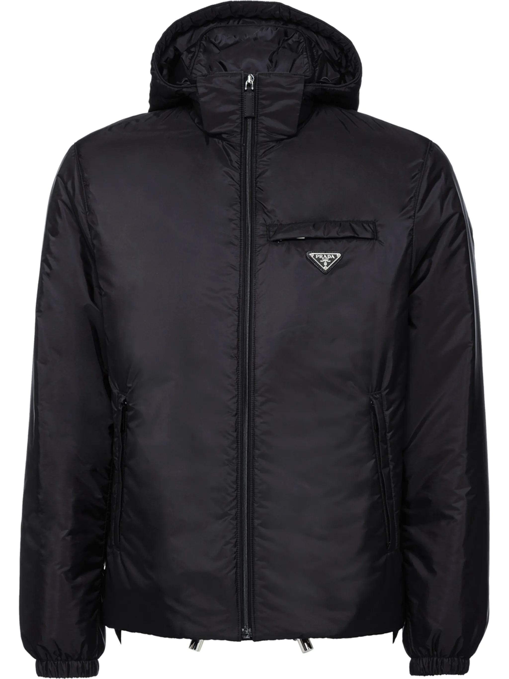 Prada Re-Nylon hooded padded coat