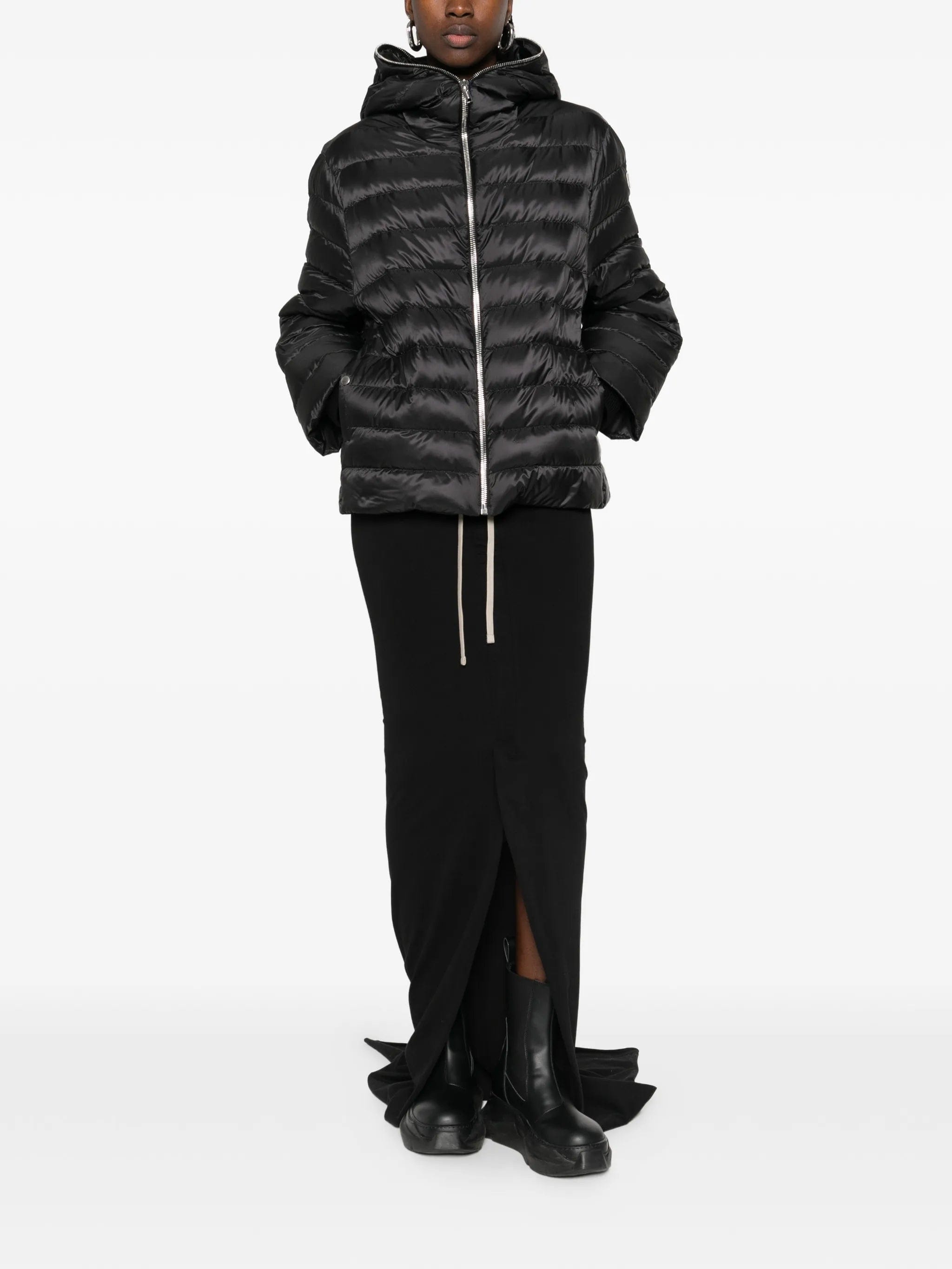 Moncler striped knit long skirt